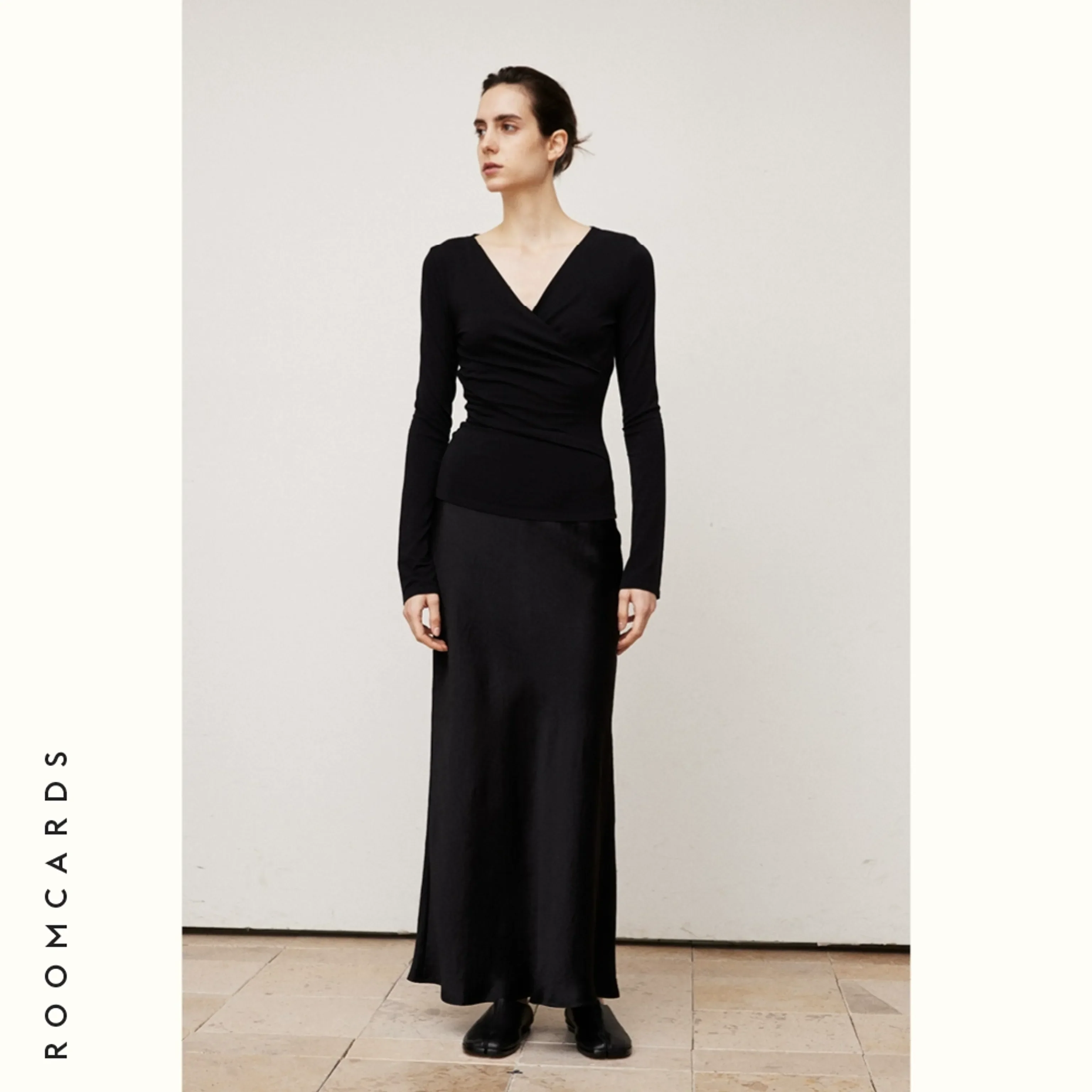Heavy Acetate Bias-Cut Midi Skirt - Image 6