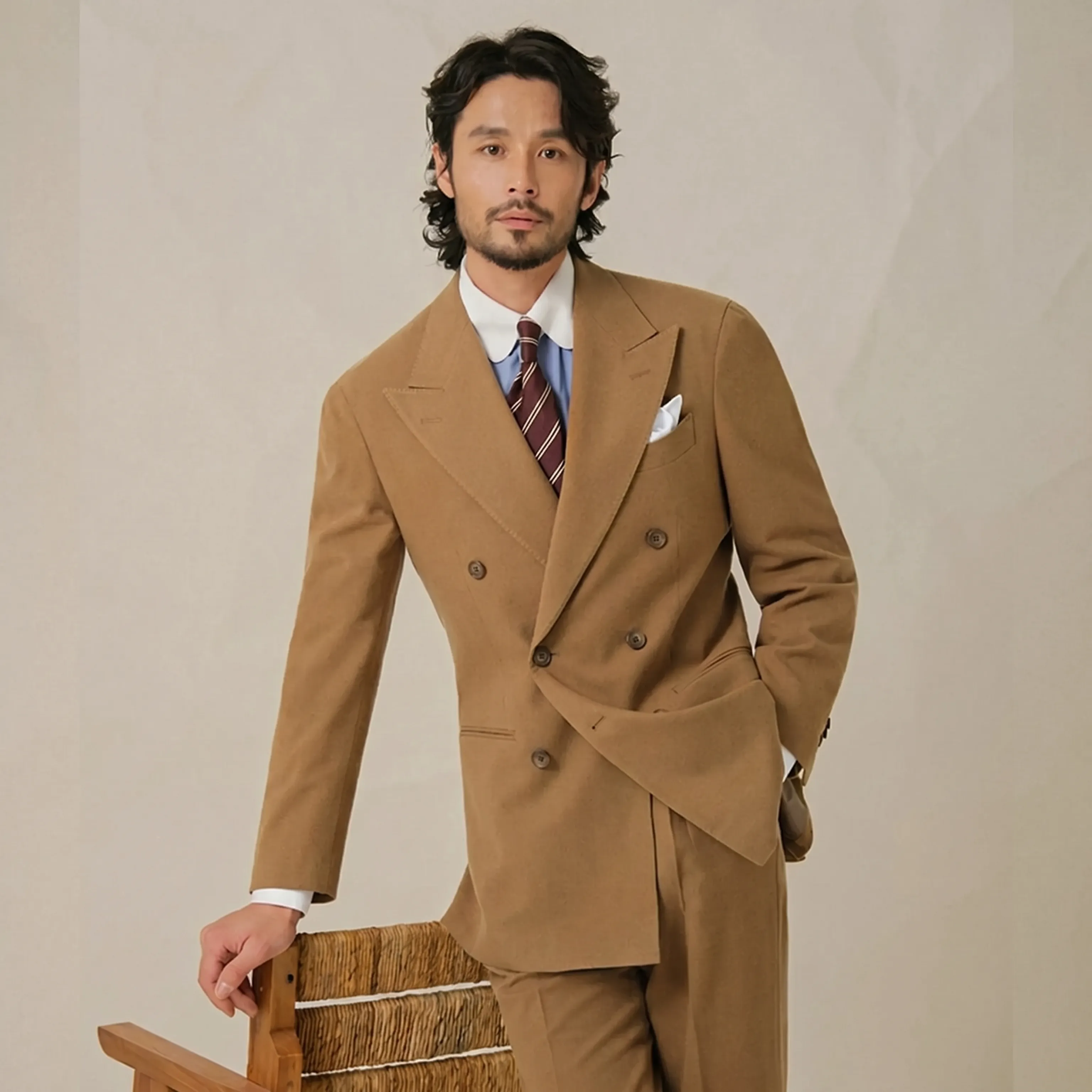 Heavy Flannel Double-Breasted Suit - Image 5