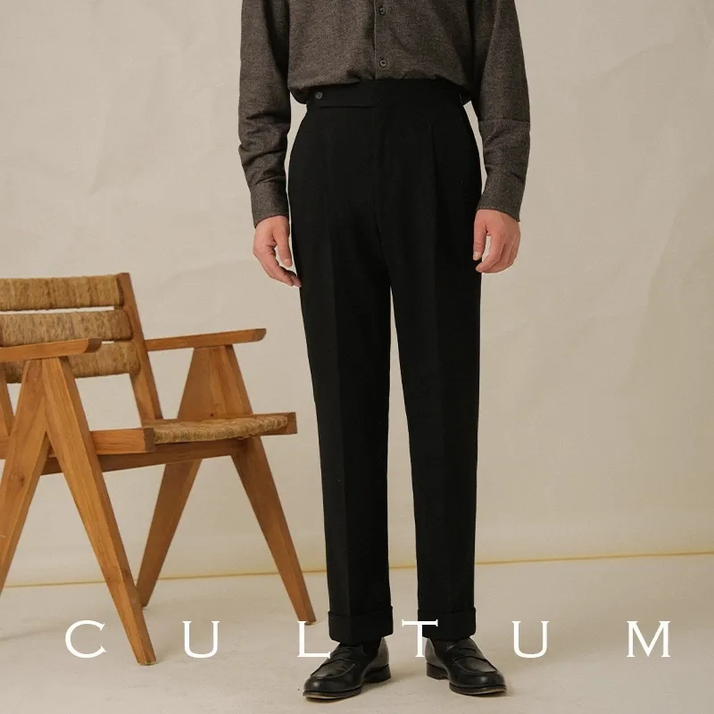 Heavy Flannel Naples Slim Trousers - Image 6