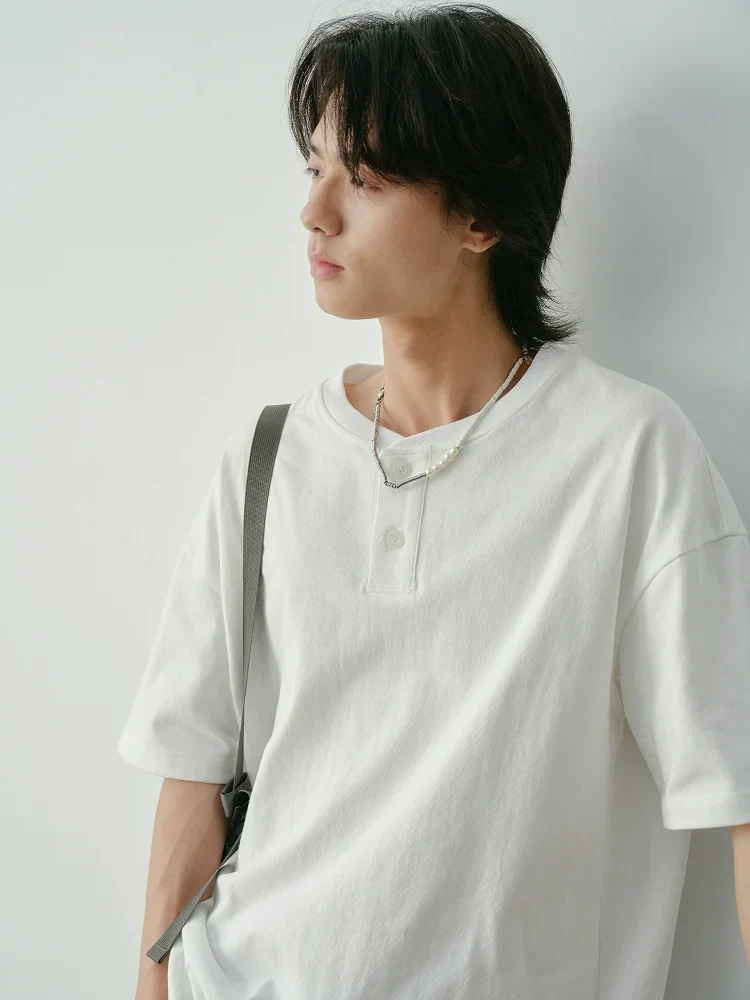 Heavy-Wash Henley Tee - Image 4
