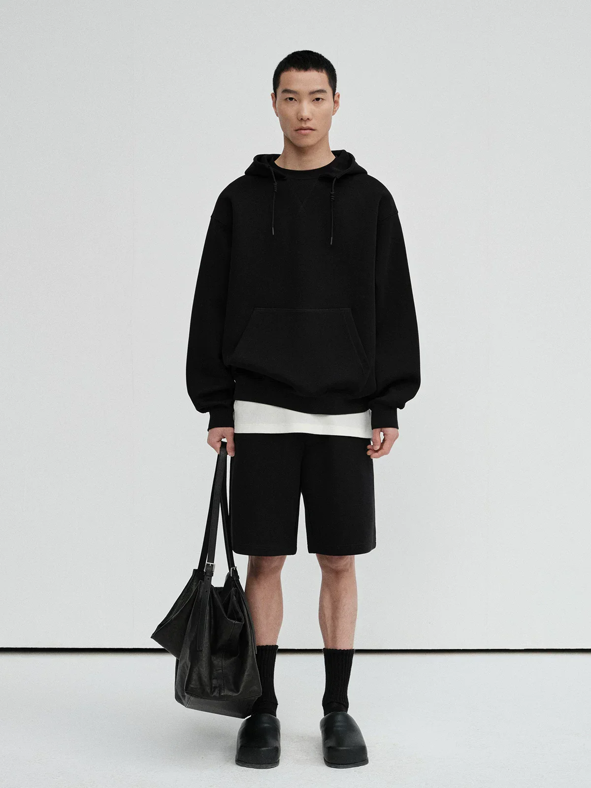 Heavyweight Air-Layer Hoodie & Straight-Leg Sweatpants