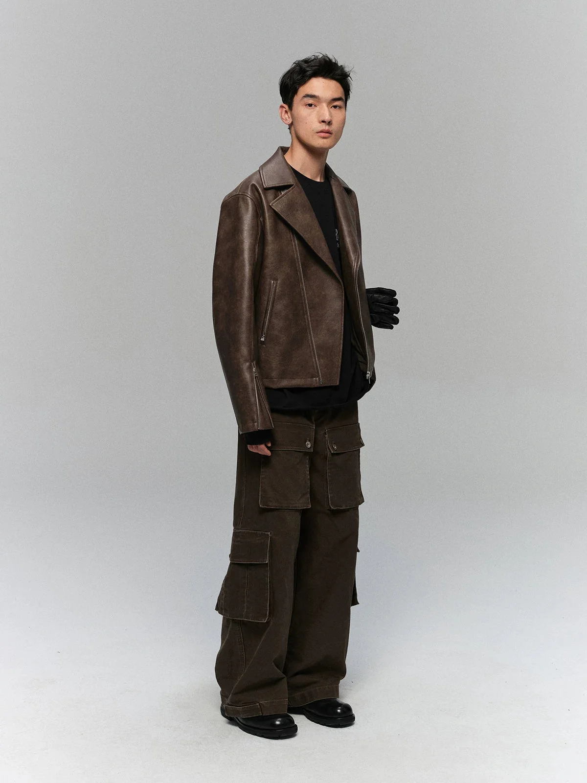 Heavyweight Canvas Distressed Cargo Pants - Image 2