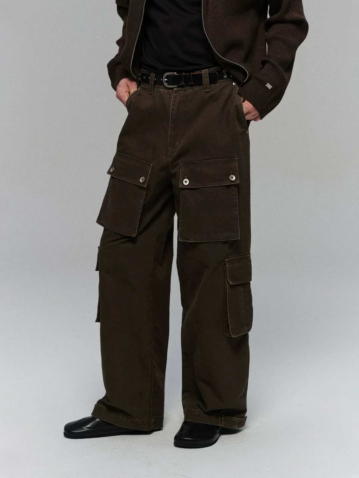 Heavyweight Canvas Distressed Cargo Pants - Image 5
