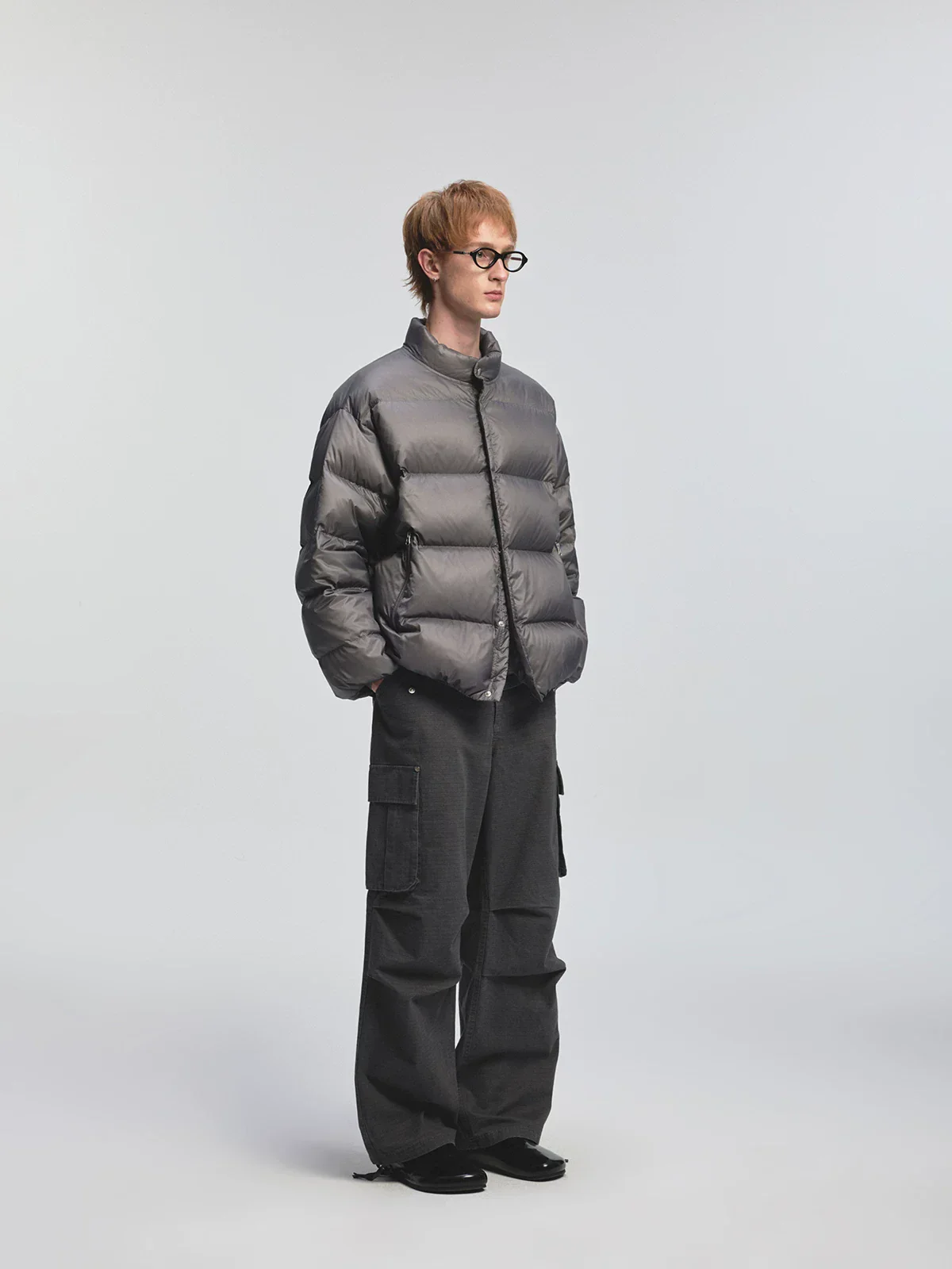 Heavyweight Check Piqué Cargo Trousers - Image 3