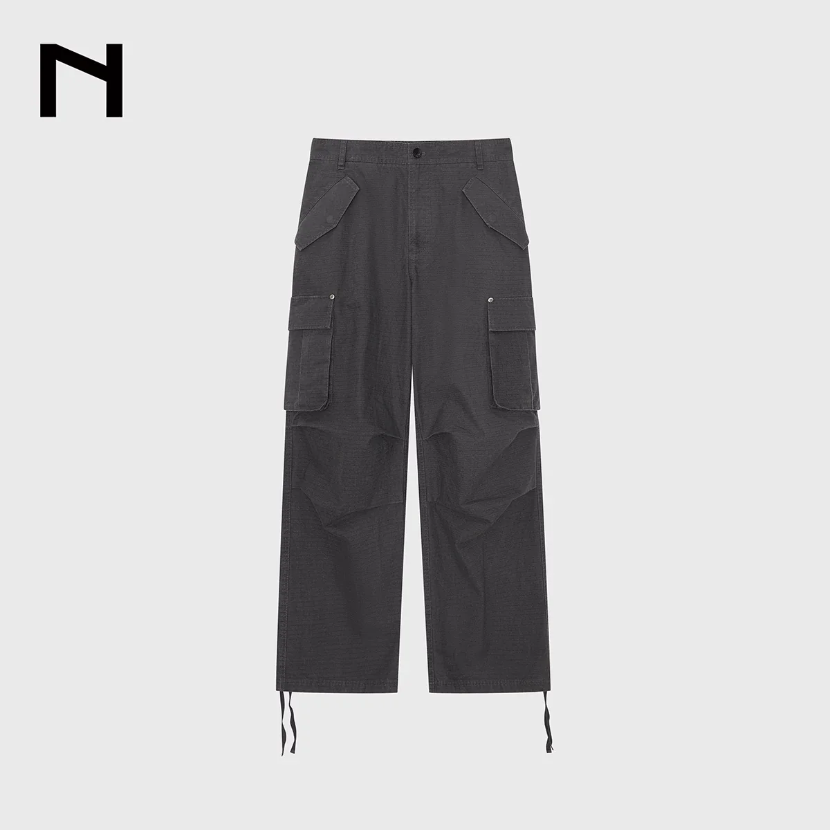 Heavyweight Check Piqué Cargo Trousers - Image 7