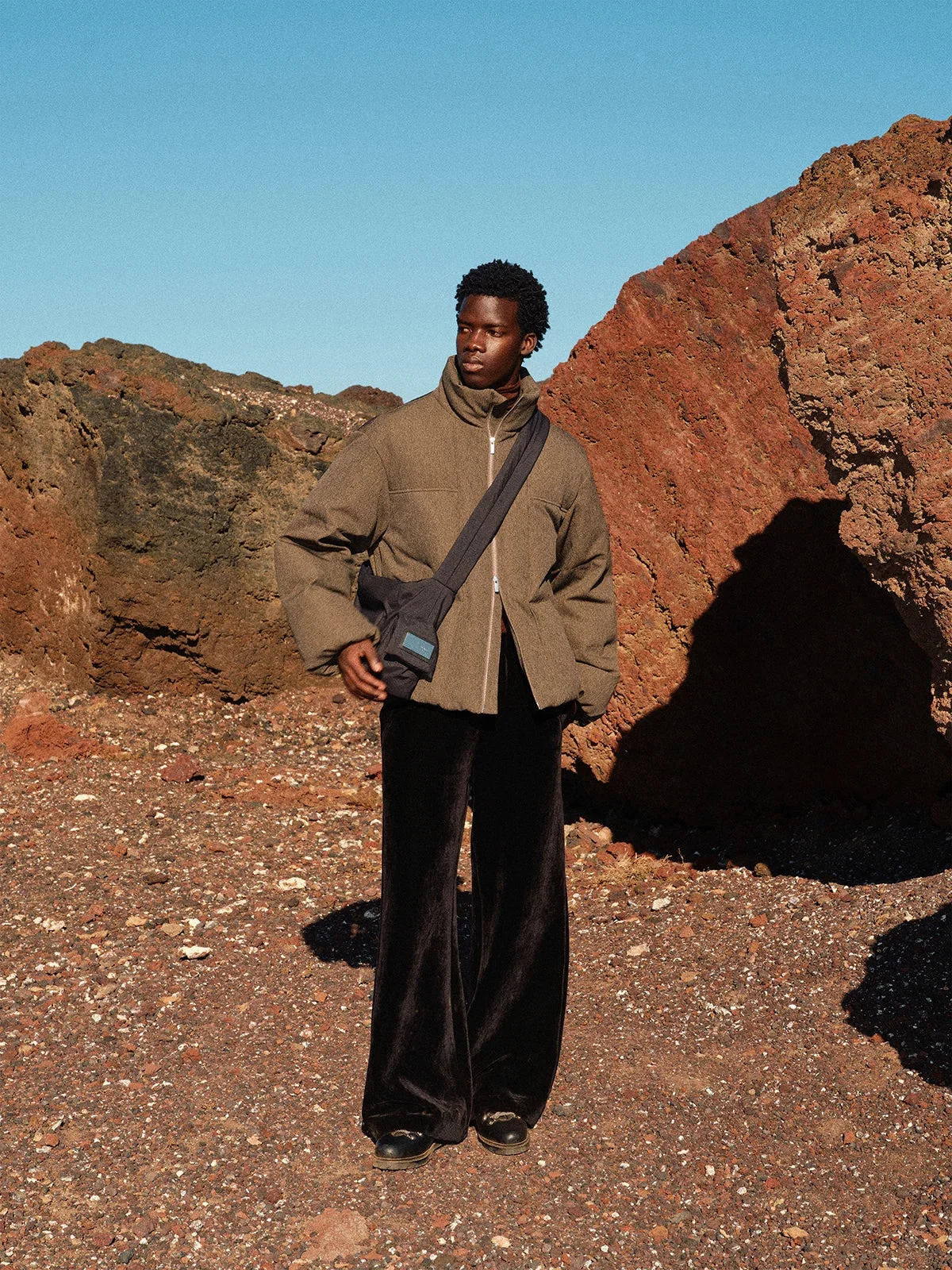 Heavyweight Chenille Wide-Leg Sweatpants - Image 2