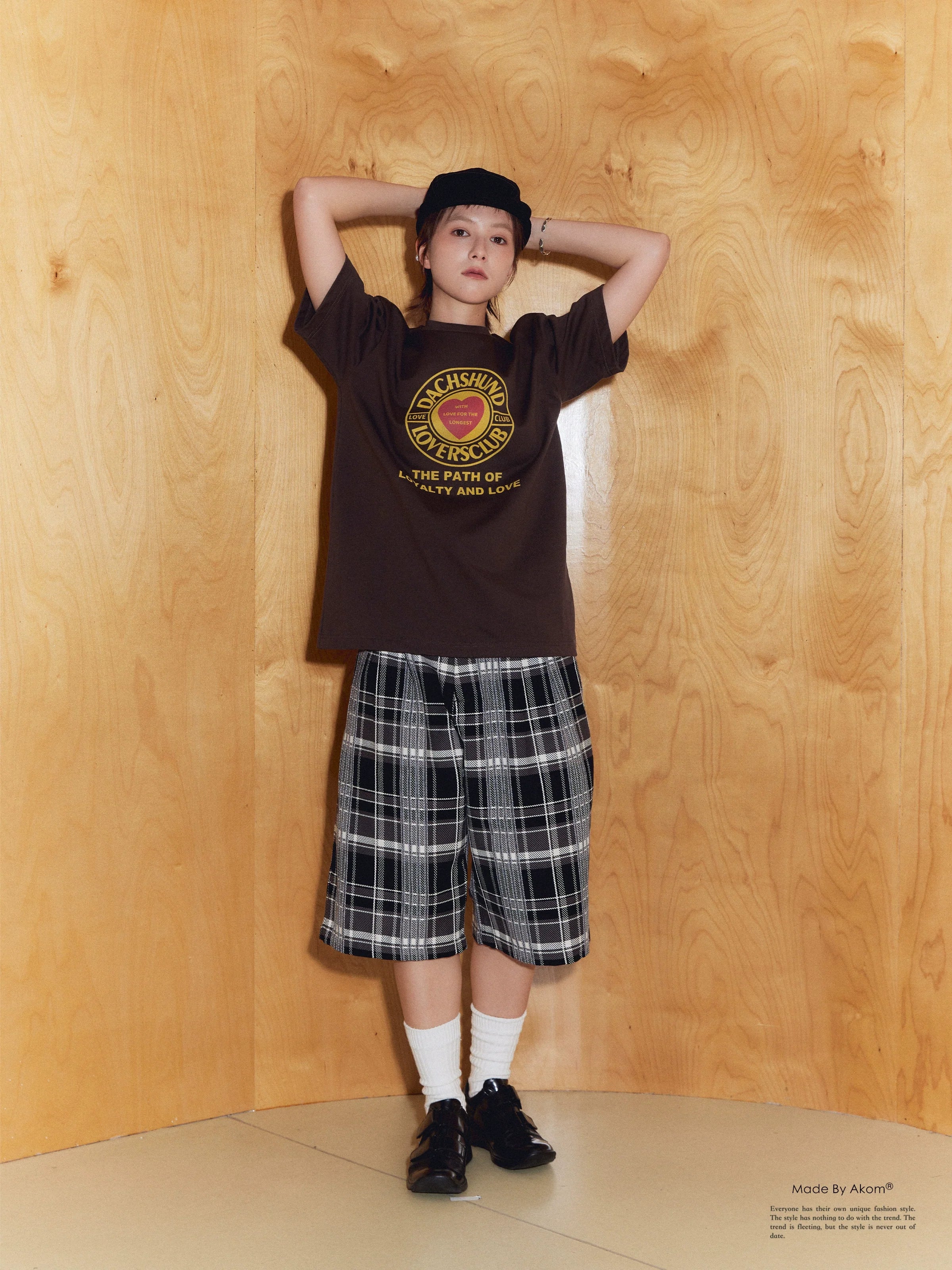 Heavyweight Cotton Plaid Shorts - Image 2