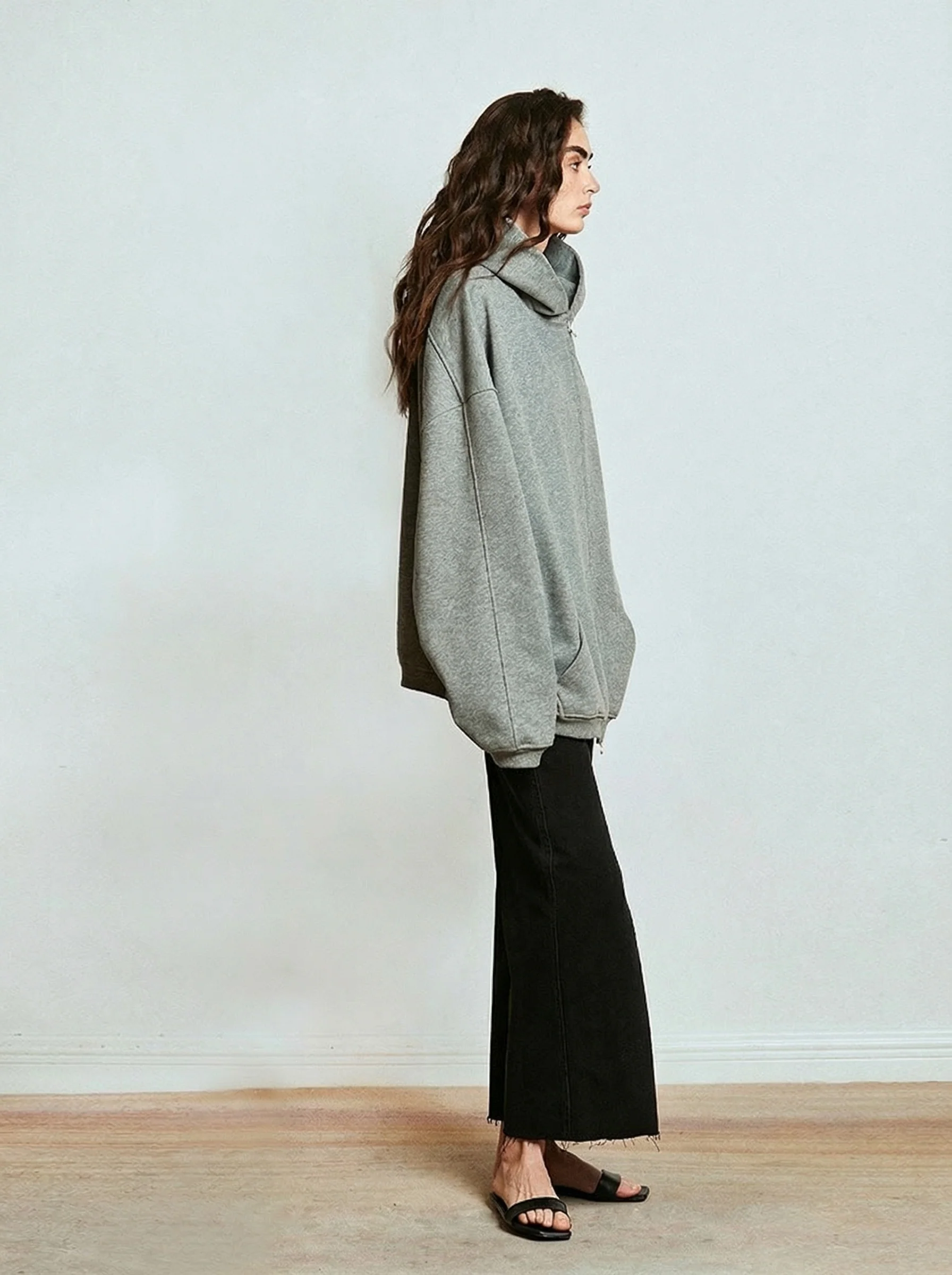 Heavyweight Cotton Zip-Up Hoodie - Image 4