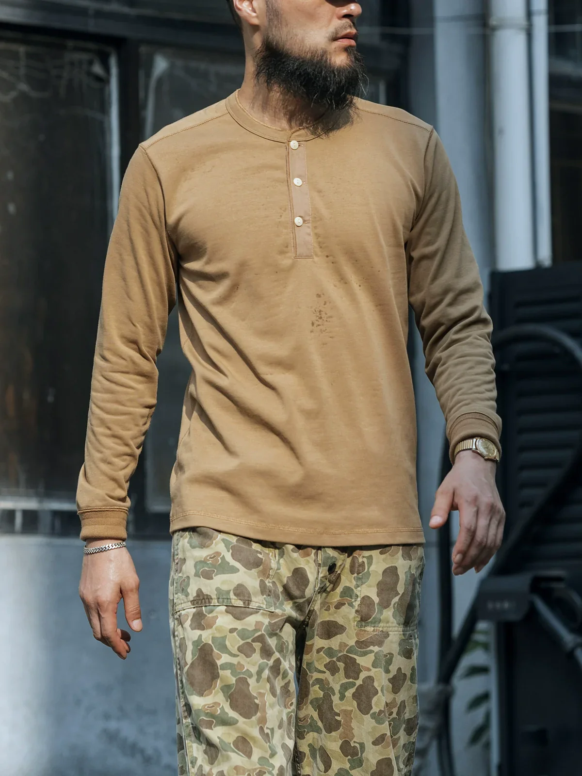 Heavyweight Henley T-Shirt - Image 3
