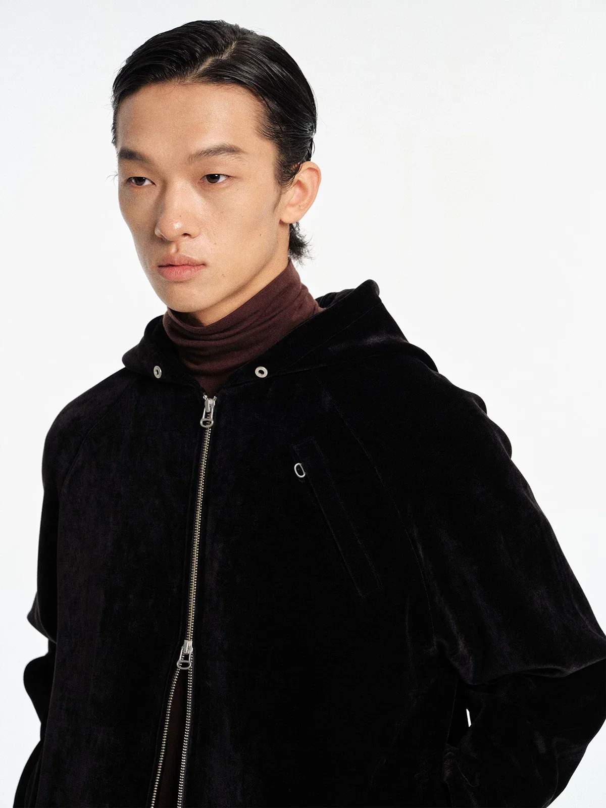 Heavyweight Velour Raglan Zip Hoodie - Image 5