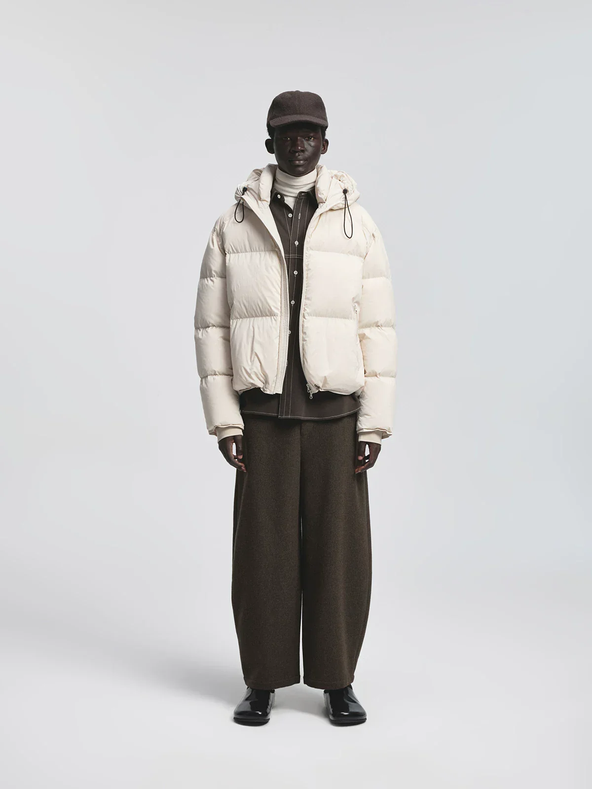 Heavyweight Wool-Blend Curved-Leg Trousers - Image 3