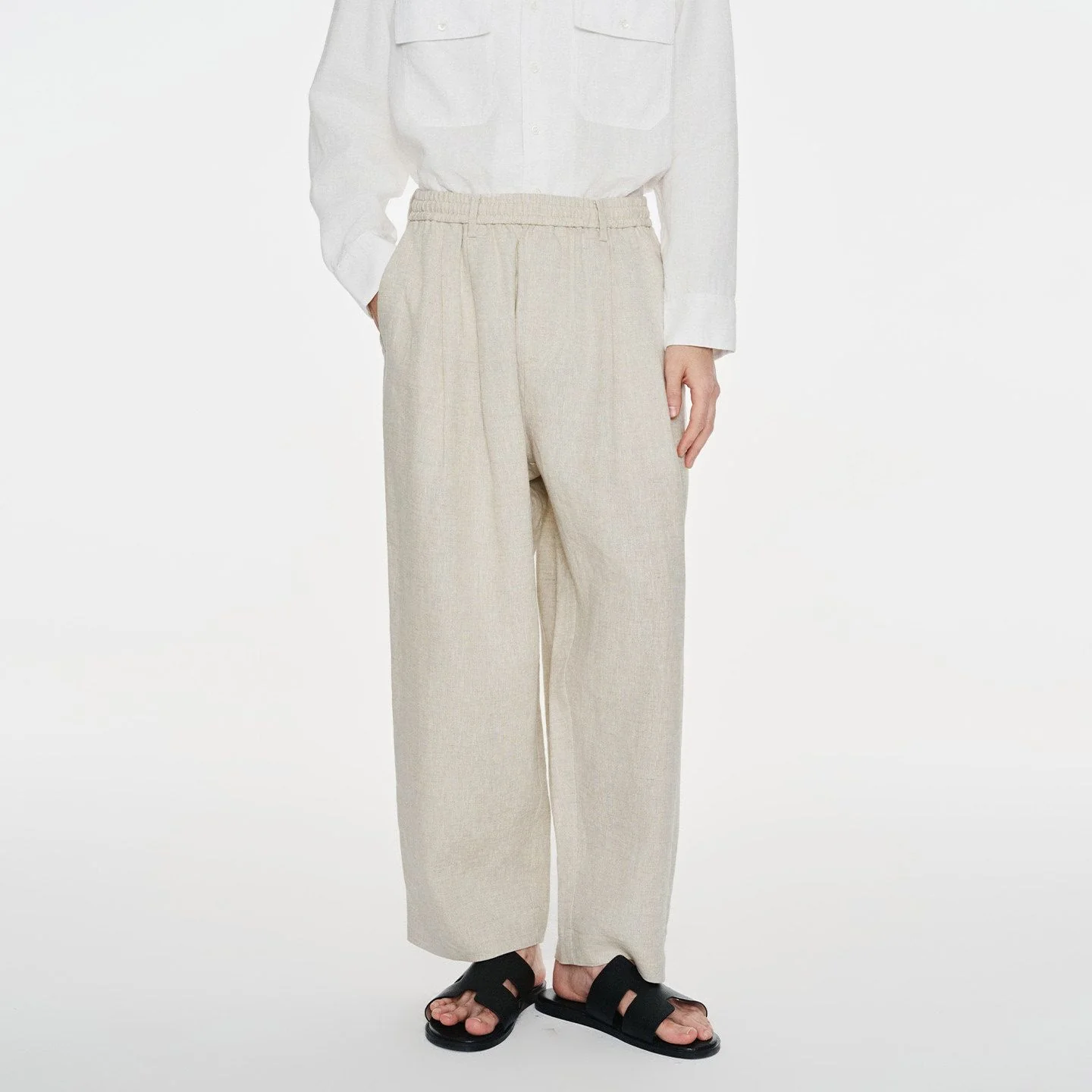 Hem-Tab Linen Pants - Image 4