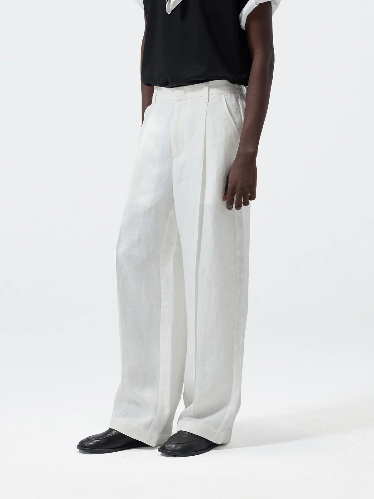 Hemp-Linen Twill Trousers - Image 2