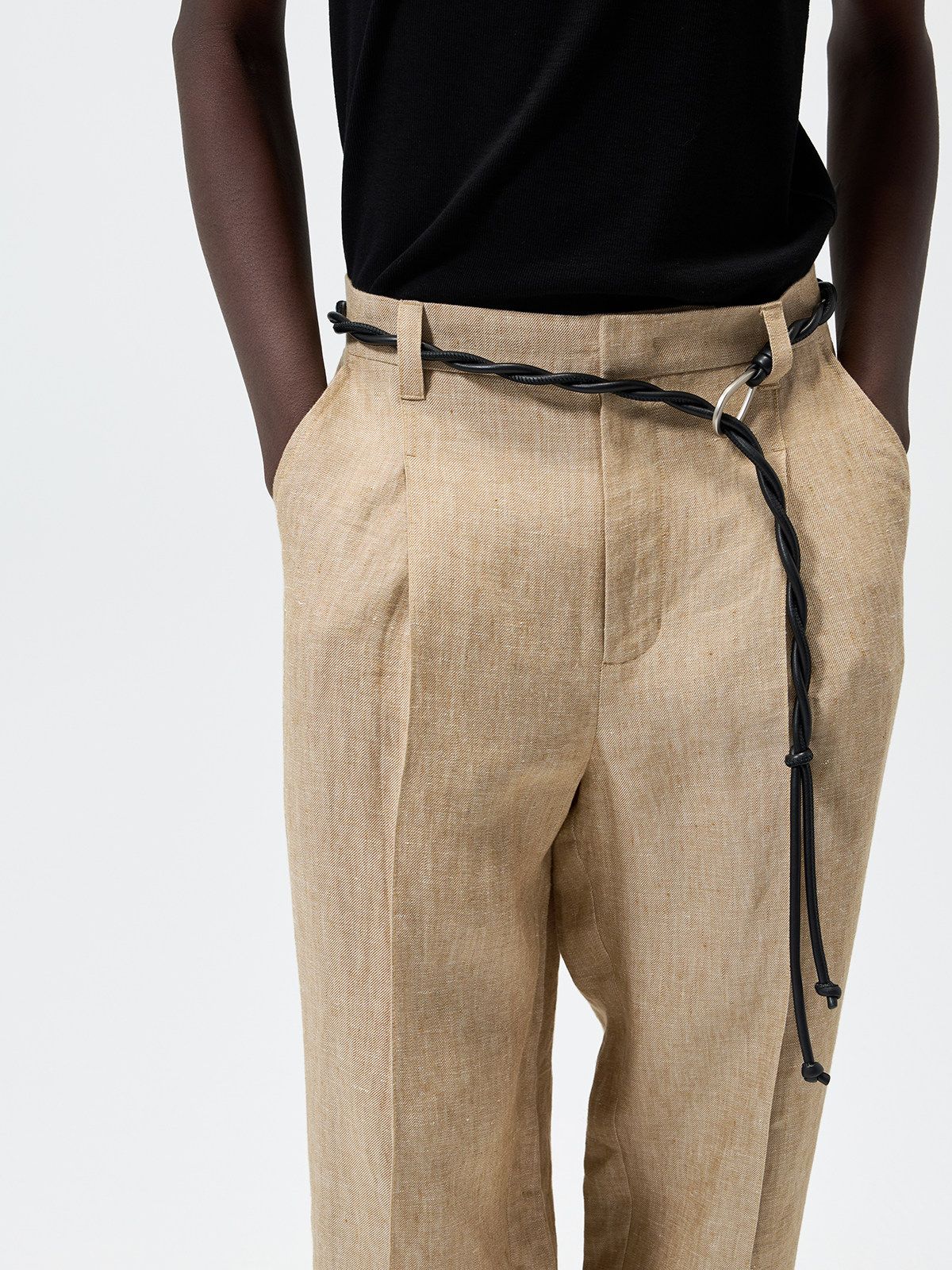 Hemp-Linen Twill Trousers - Image 5