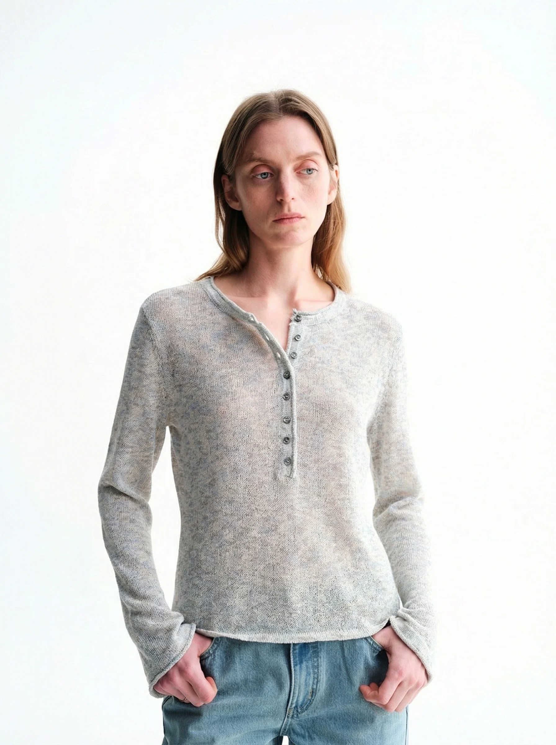 Henley Knit Top