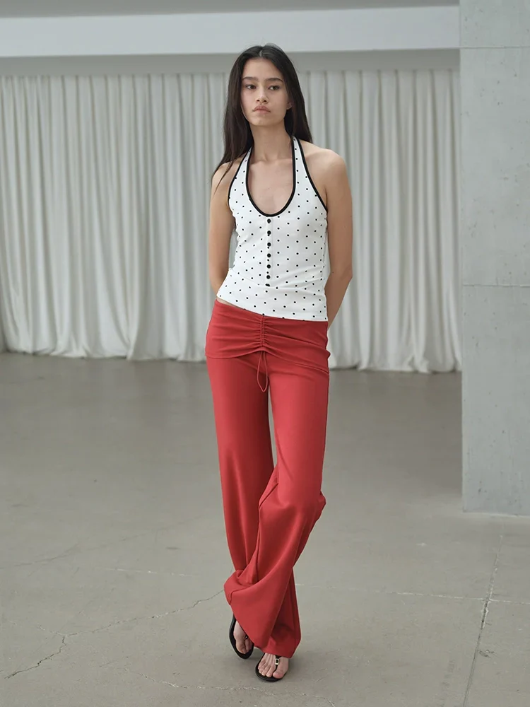 Henley V-Neck Halter Top - Image 5