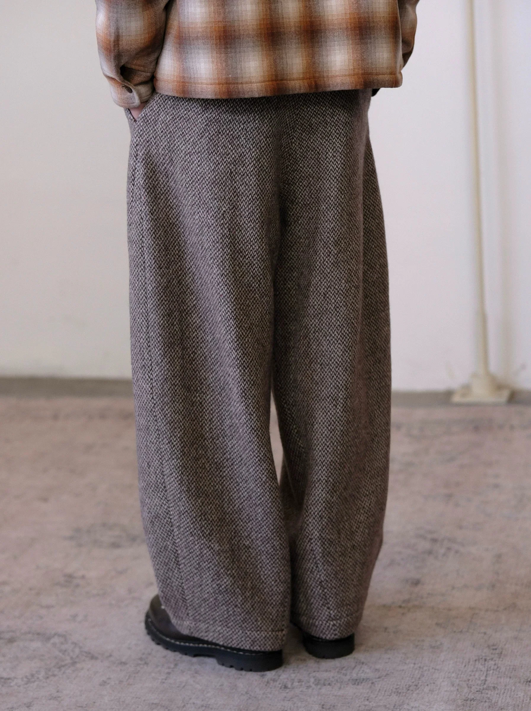 Herringbone Barrel Trousers - Image 5