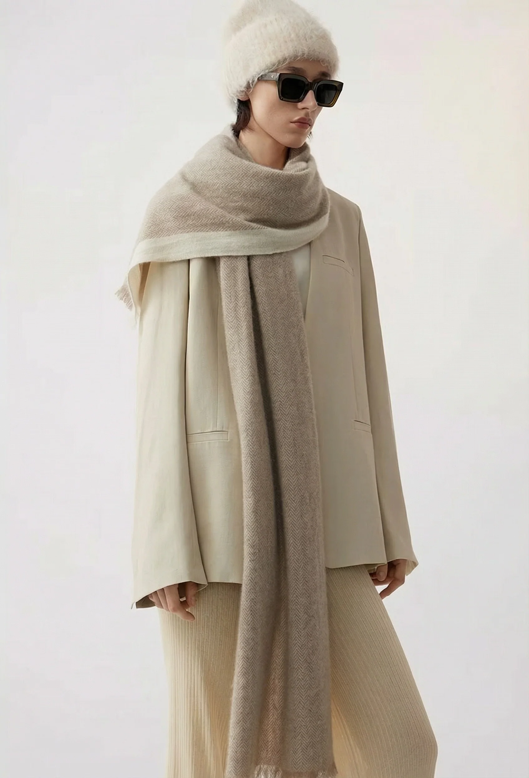 Herringbone Border Scarf - Image 2