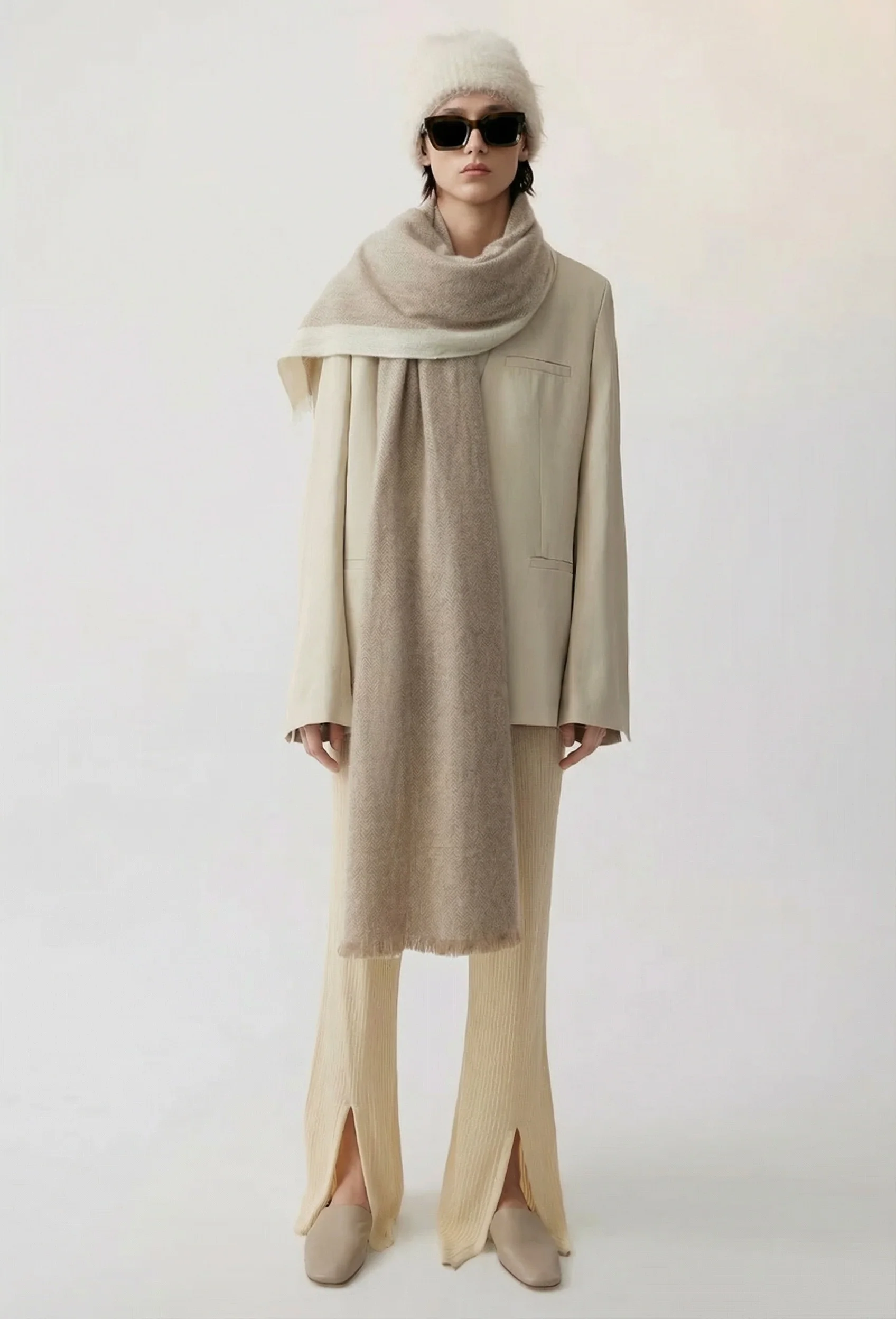 Herringbone Border Scarf - Image 4