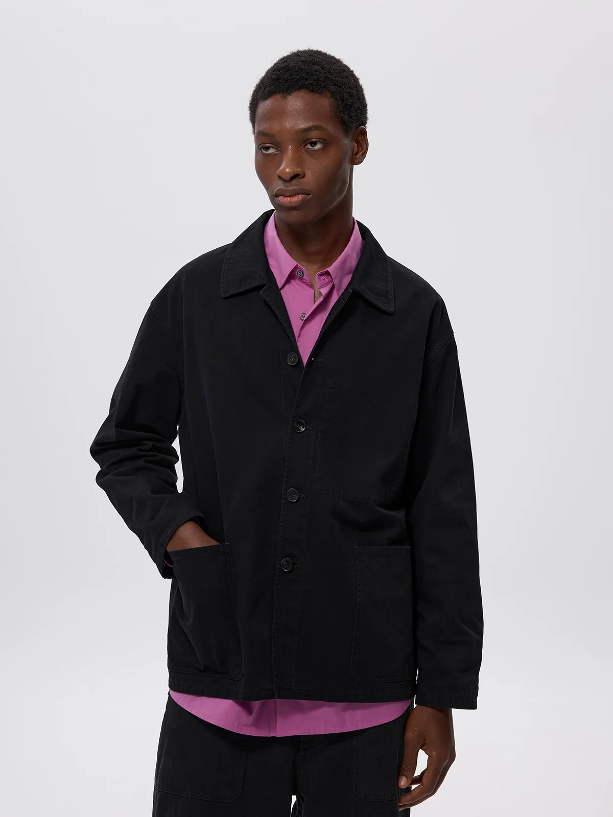Herringbone French Chore Jacket - Image 21
