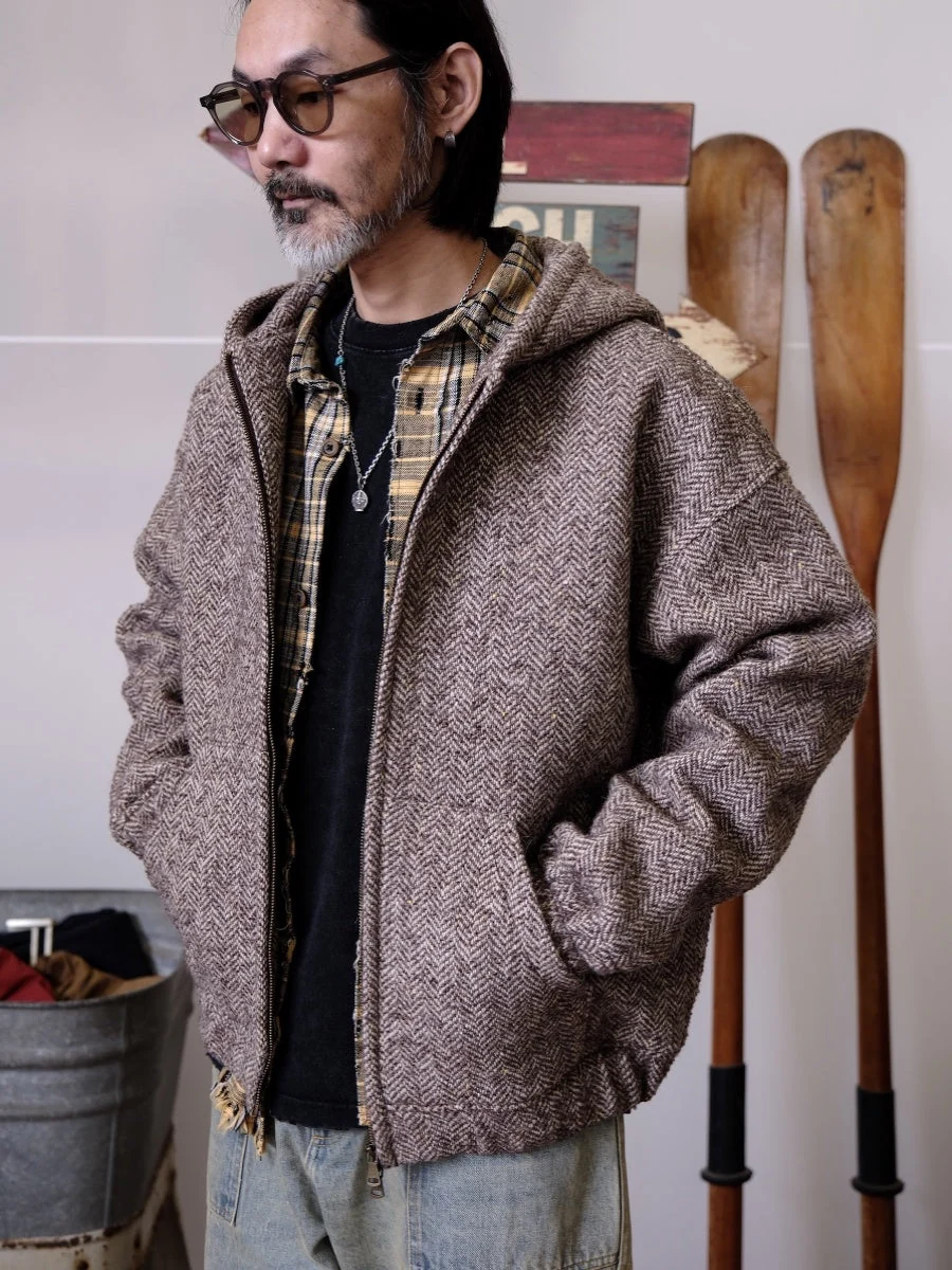 Herringbone Hooded Jacket - Image 3
