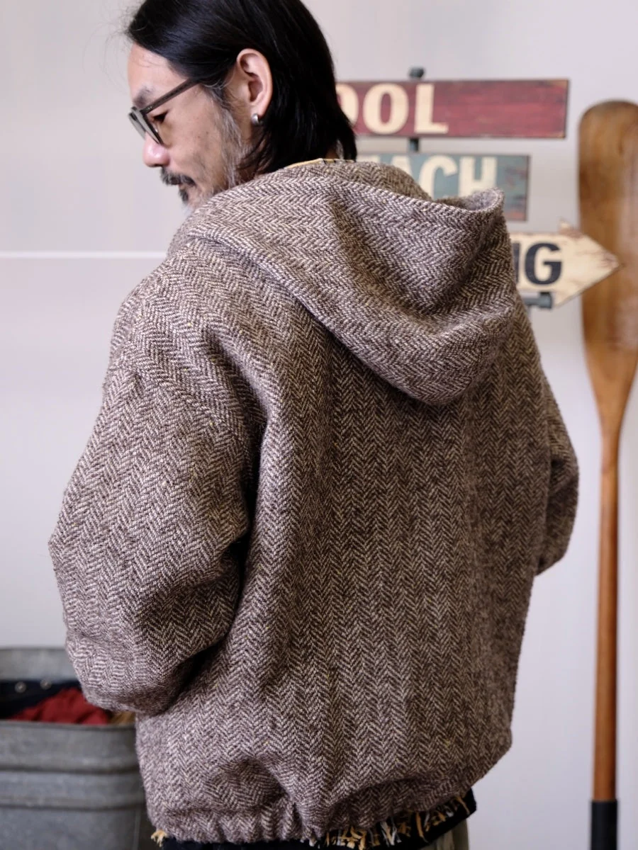 Herringbone Hooded Jacket - Image 4