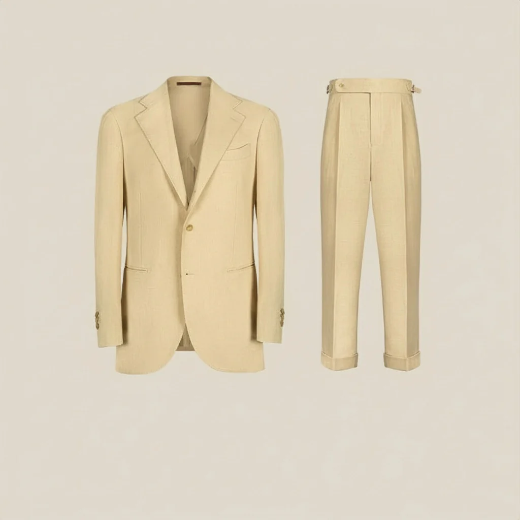 Herringbone Linen-Blend Suit - Image 10