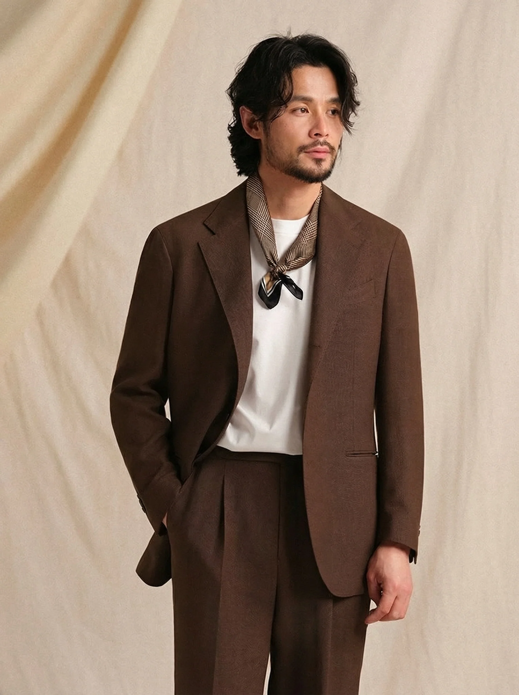 Herringbone Linen-Blend Suit - Image 2