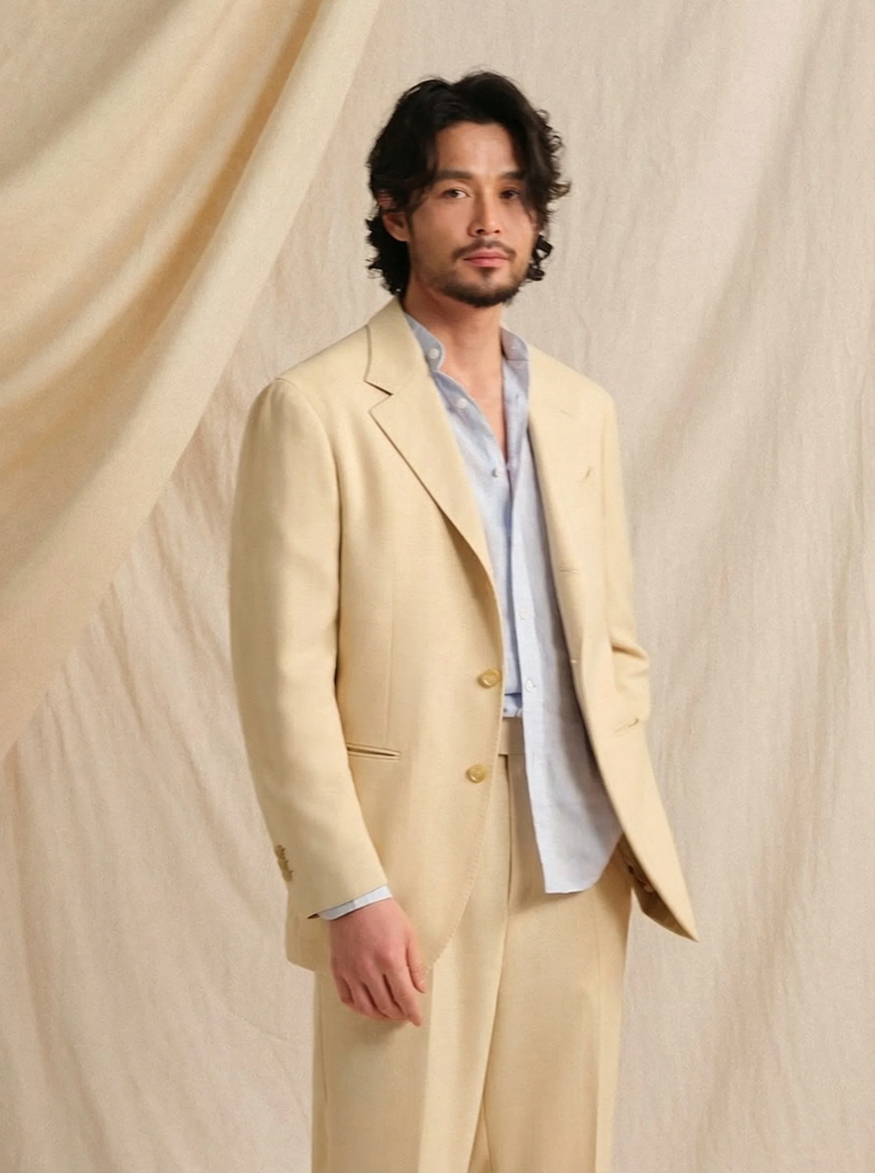 Herringbone Linen-Blend Suit - Image 3