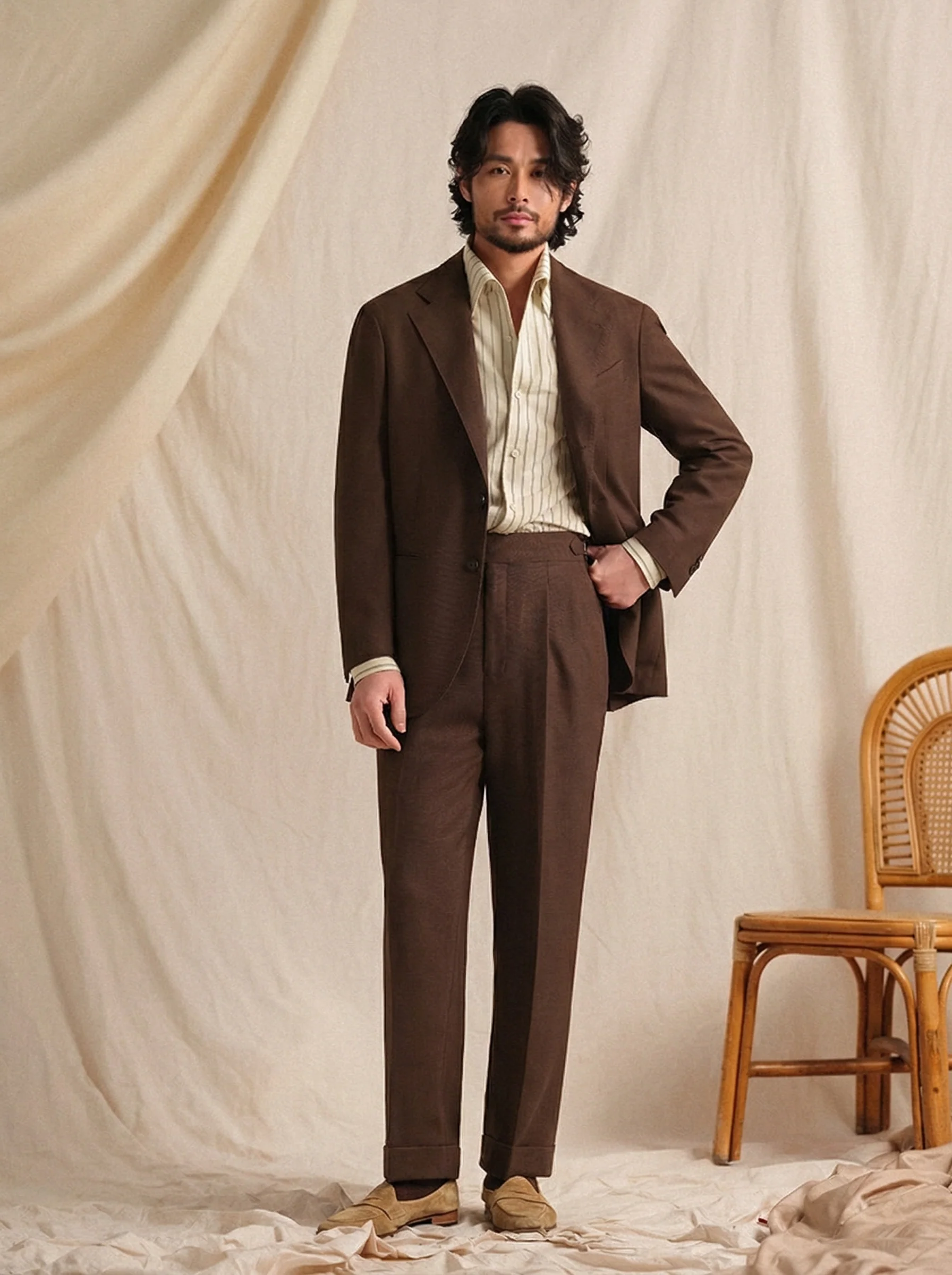 Herringbone Linen-Blend Suit - Image 4