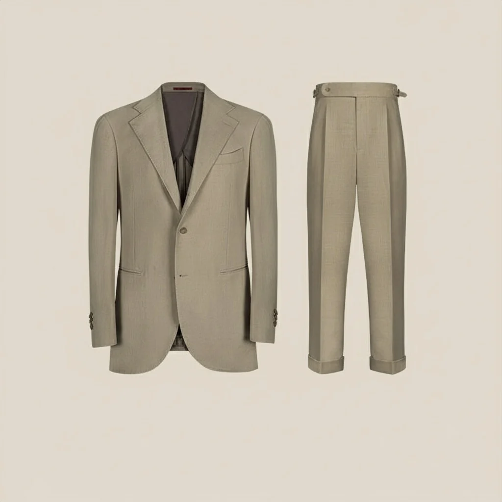 Herringbone Linen-Blend Suit - Image 8