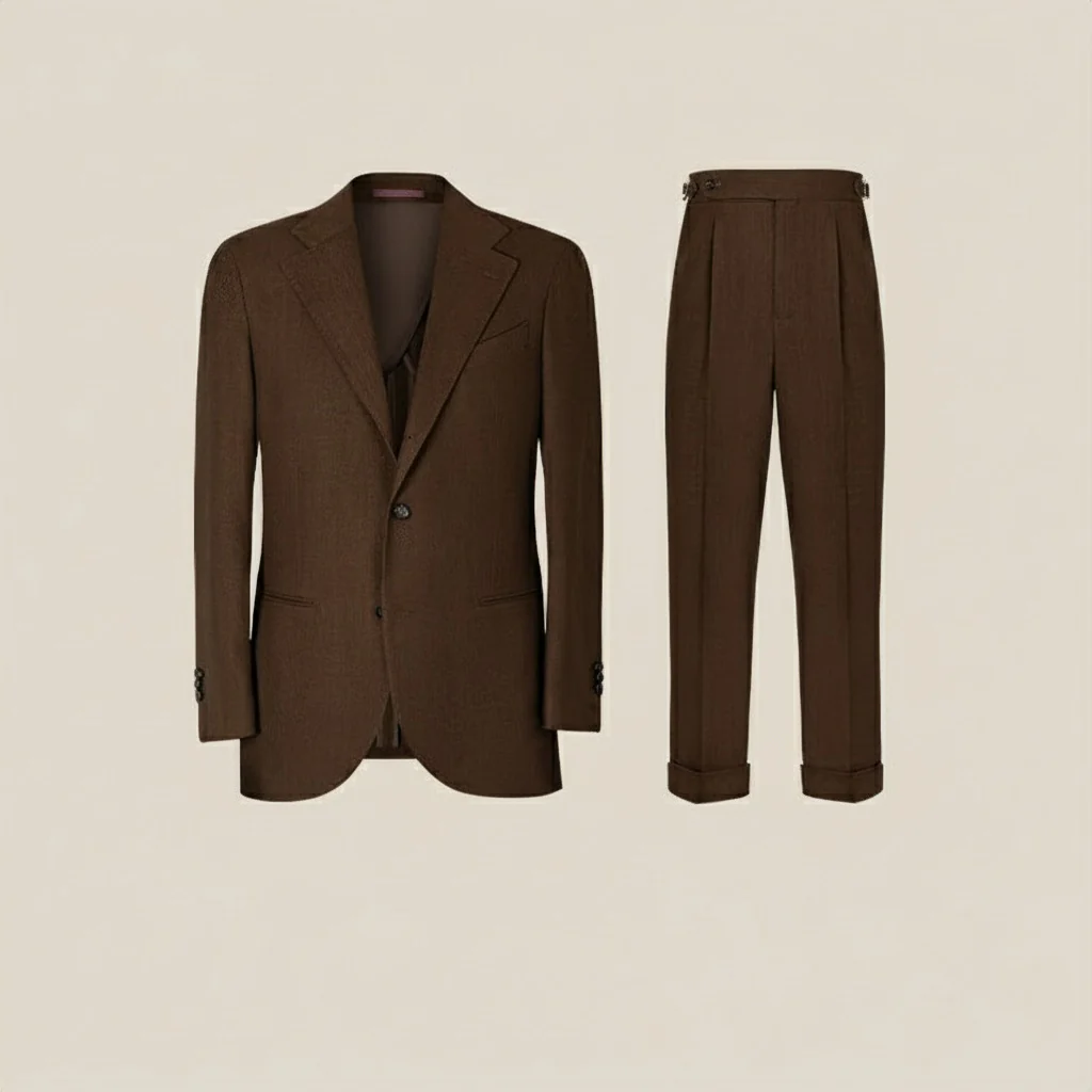 Herringbone Linen-Blend Suit - Image 9