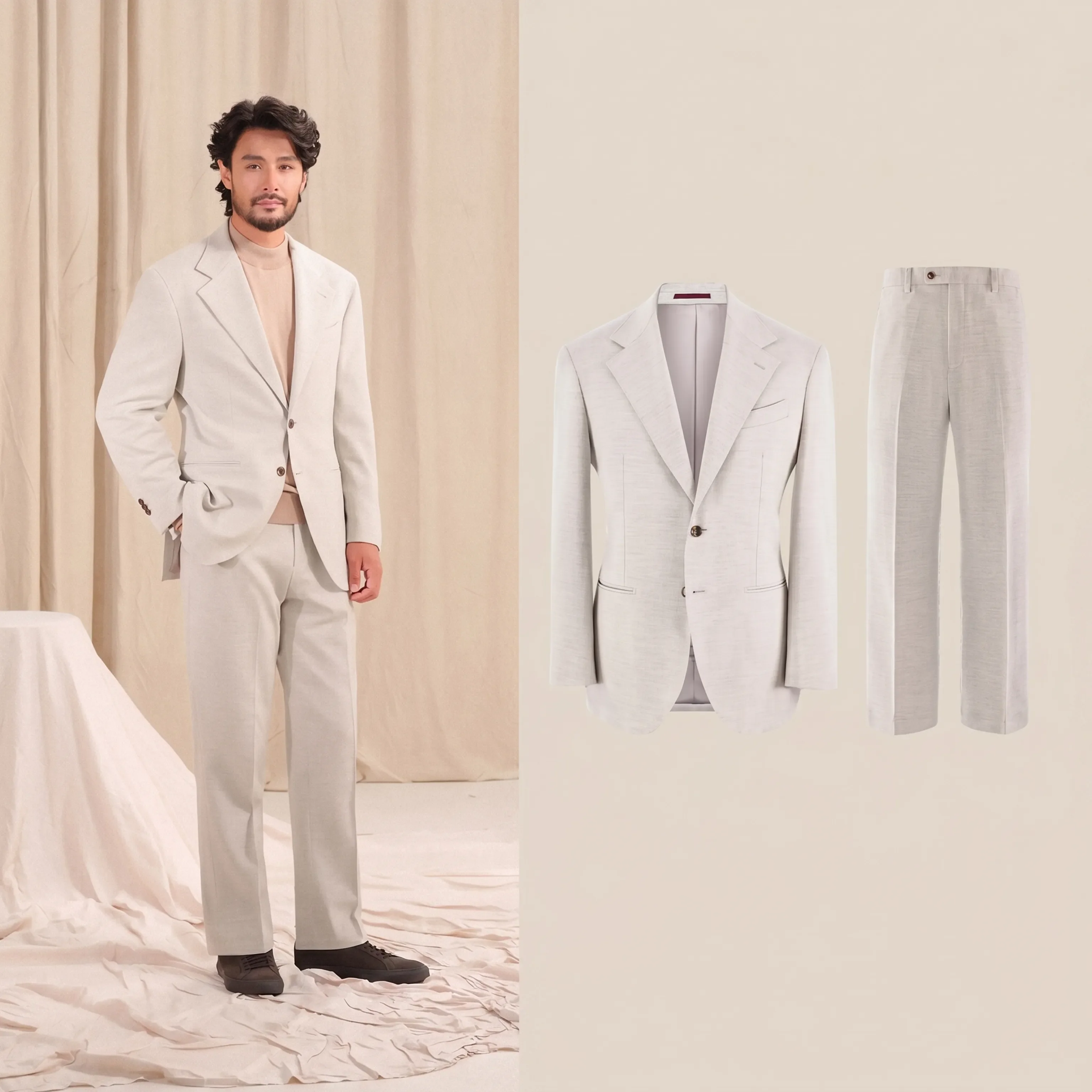 Herringbone Three-Piece Suit - Image 10