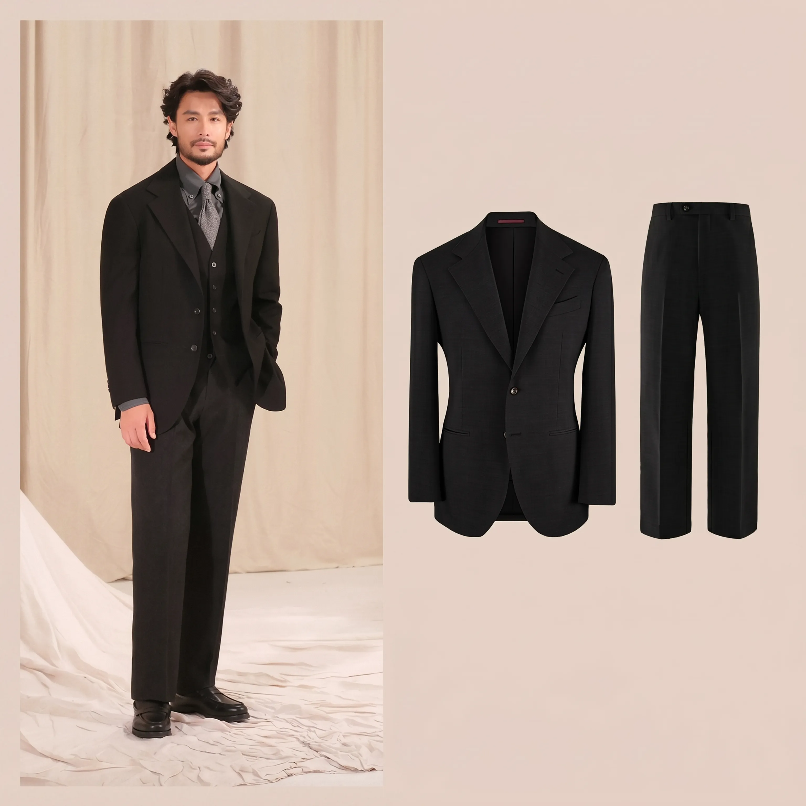Herringbone Three-Piece Suit - Image 16