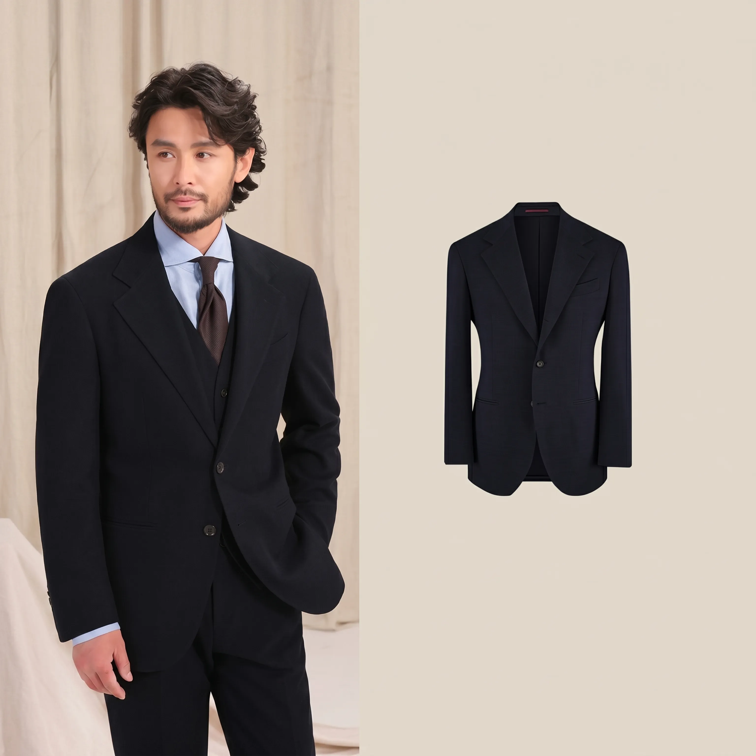 Herringbone Three-Piece Suit - Image 6