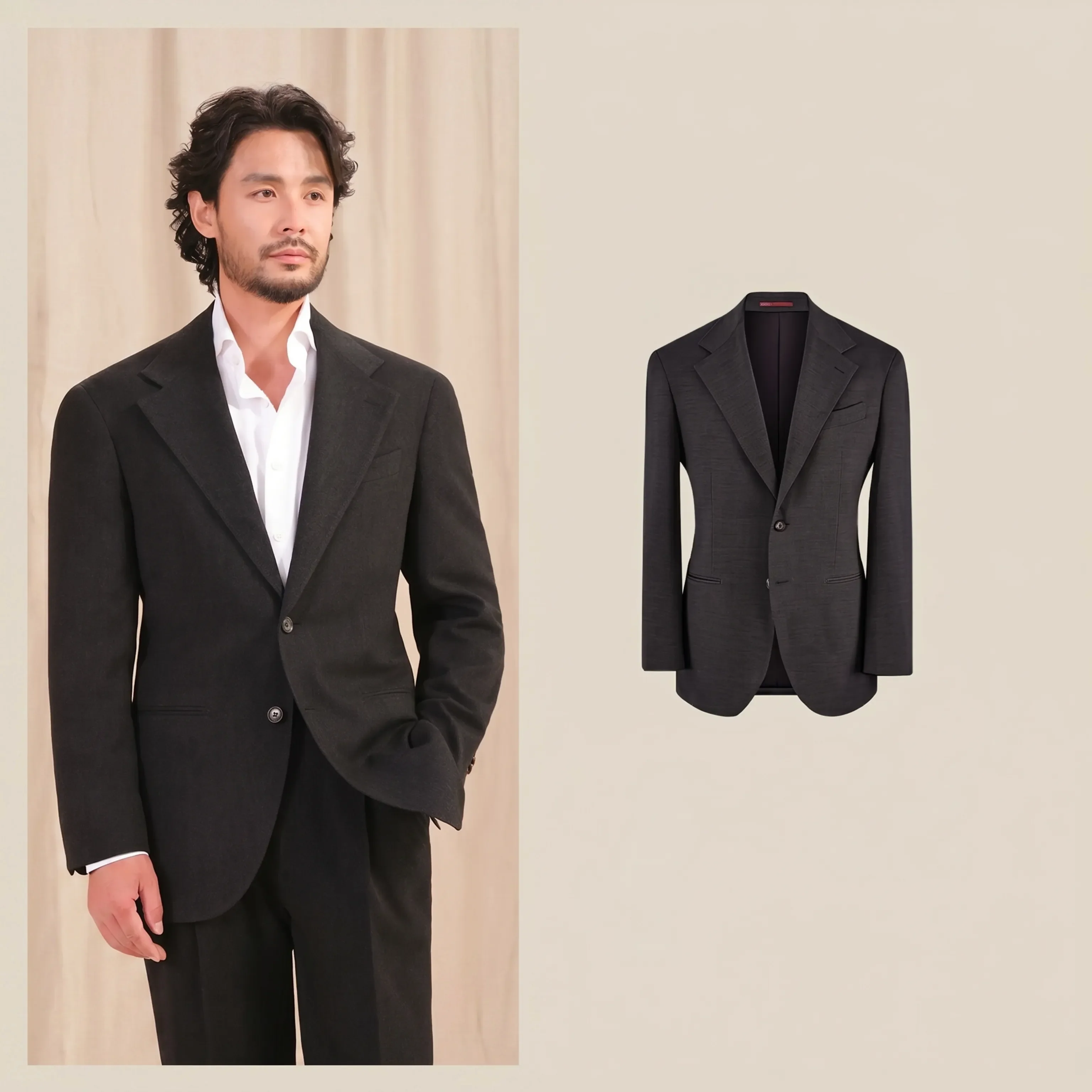 Herringbone Three-Piece Suit - Image 8