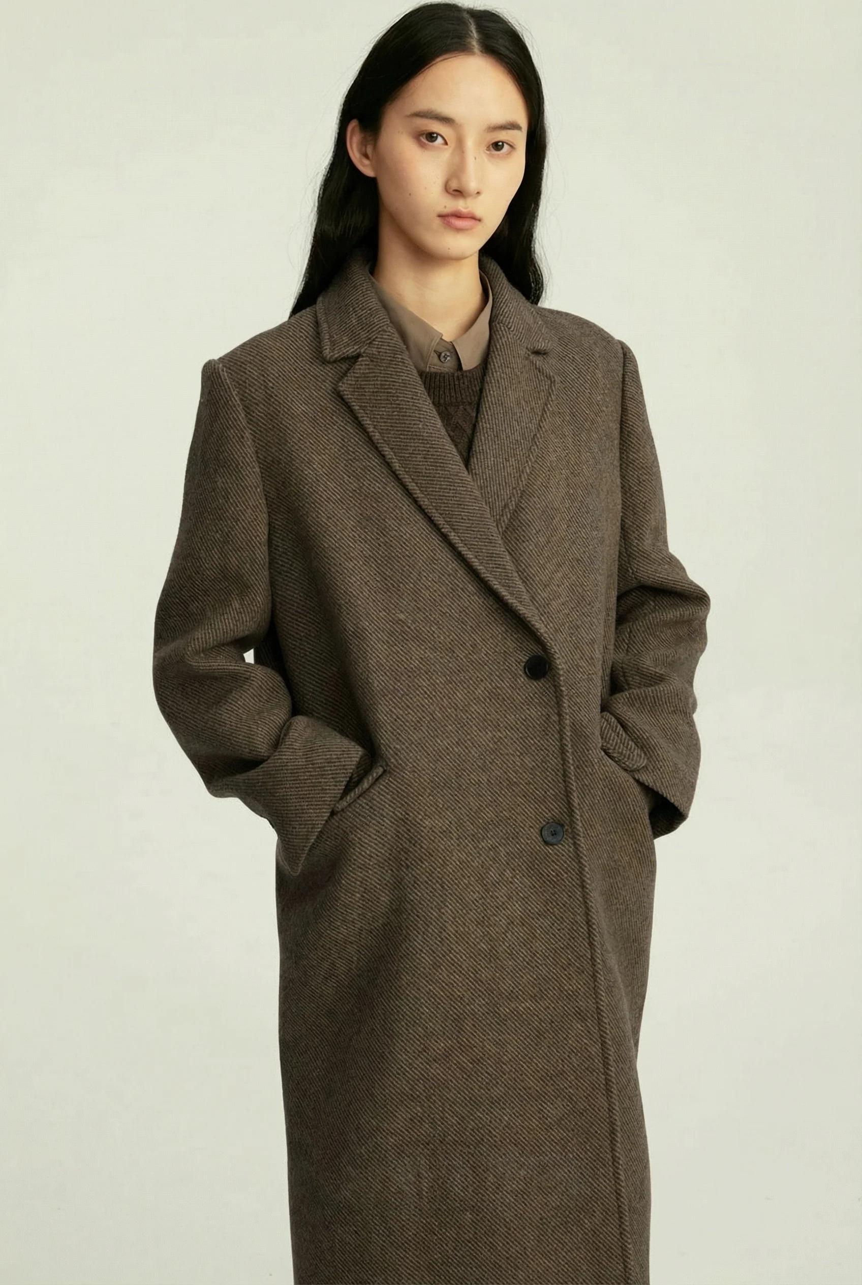 Herringbone Topcoat