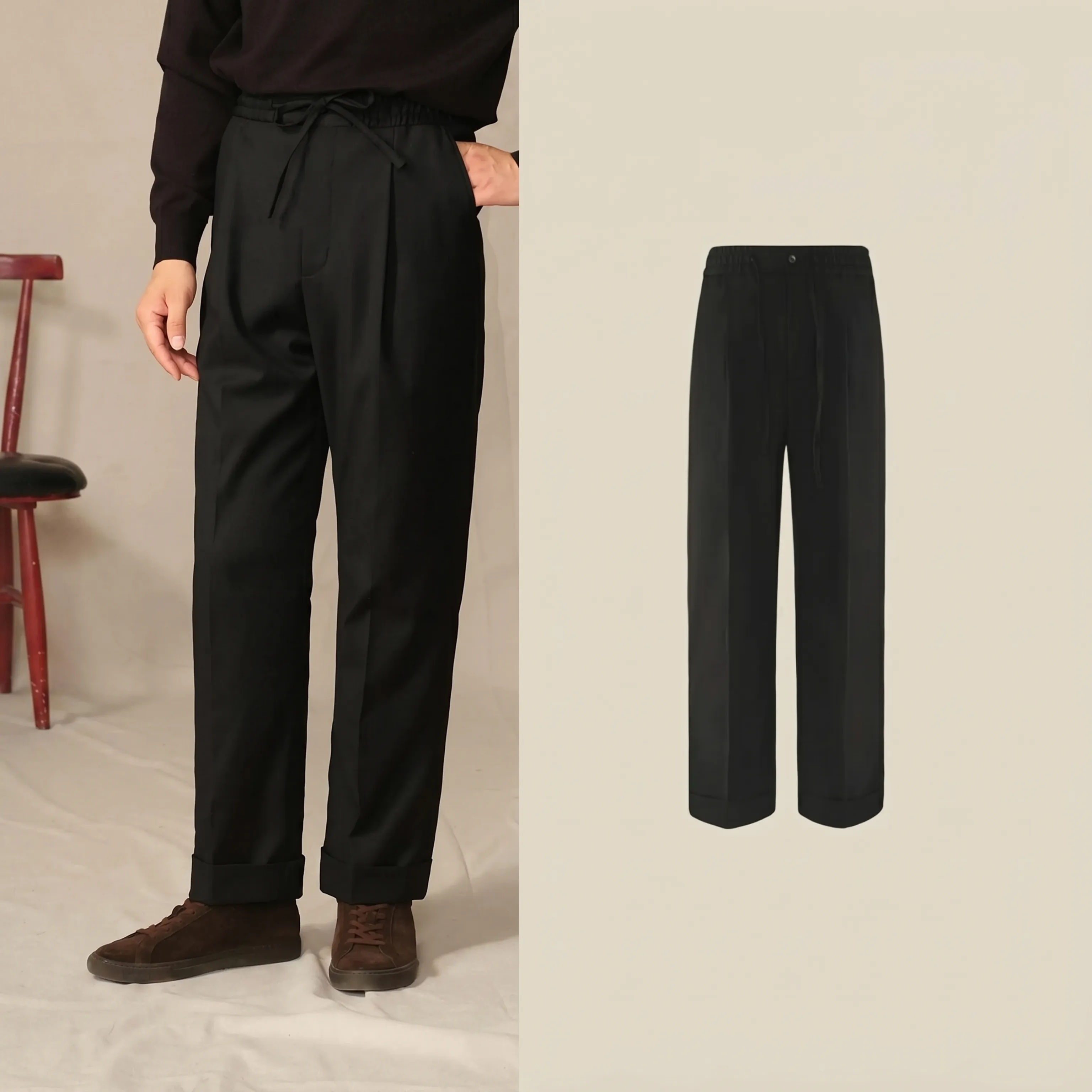 Herringbone Windsor Collar Shirt Jacket - Image 9