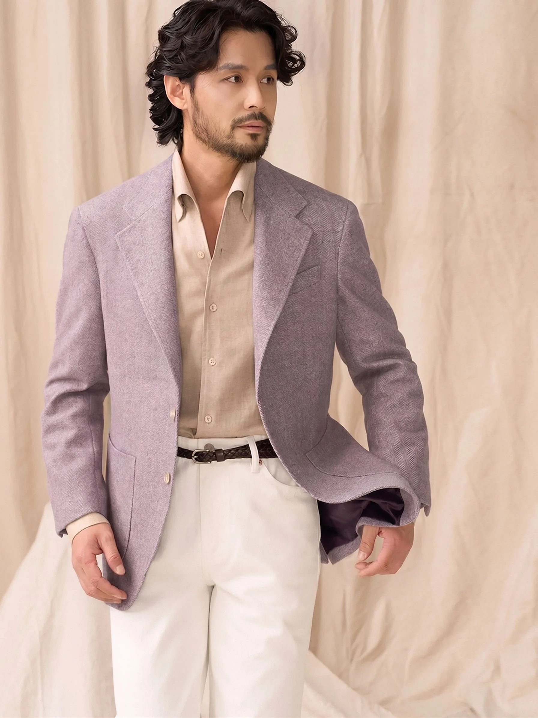 Herringbone Wool Jacket - Image 3