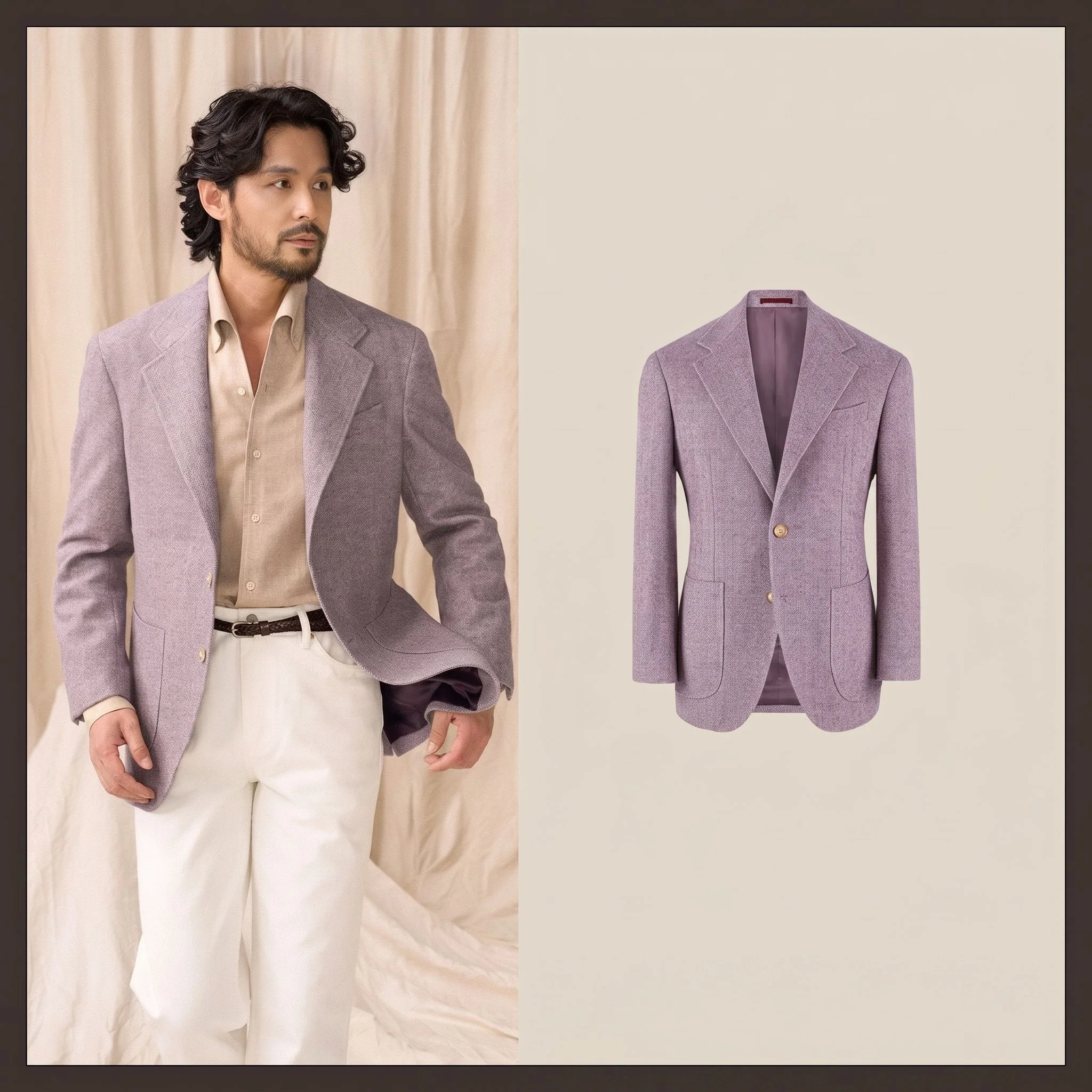 Herringbone Wool Jacket - Image 7