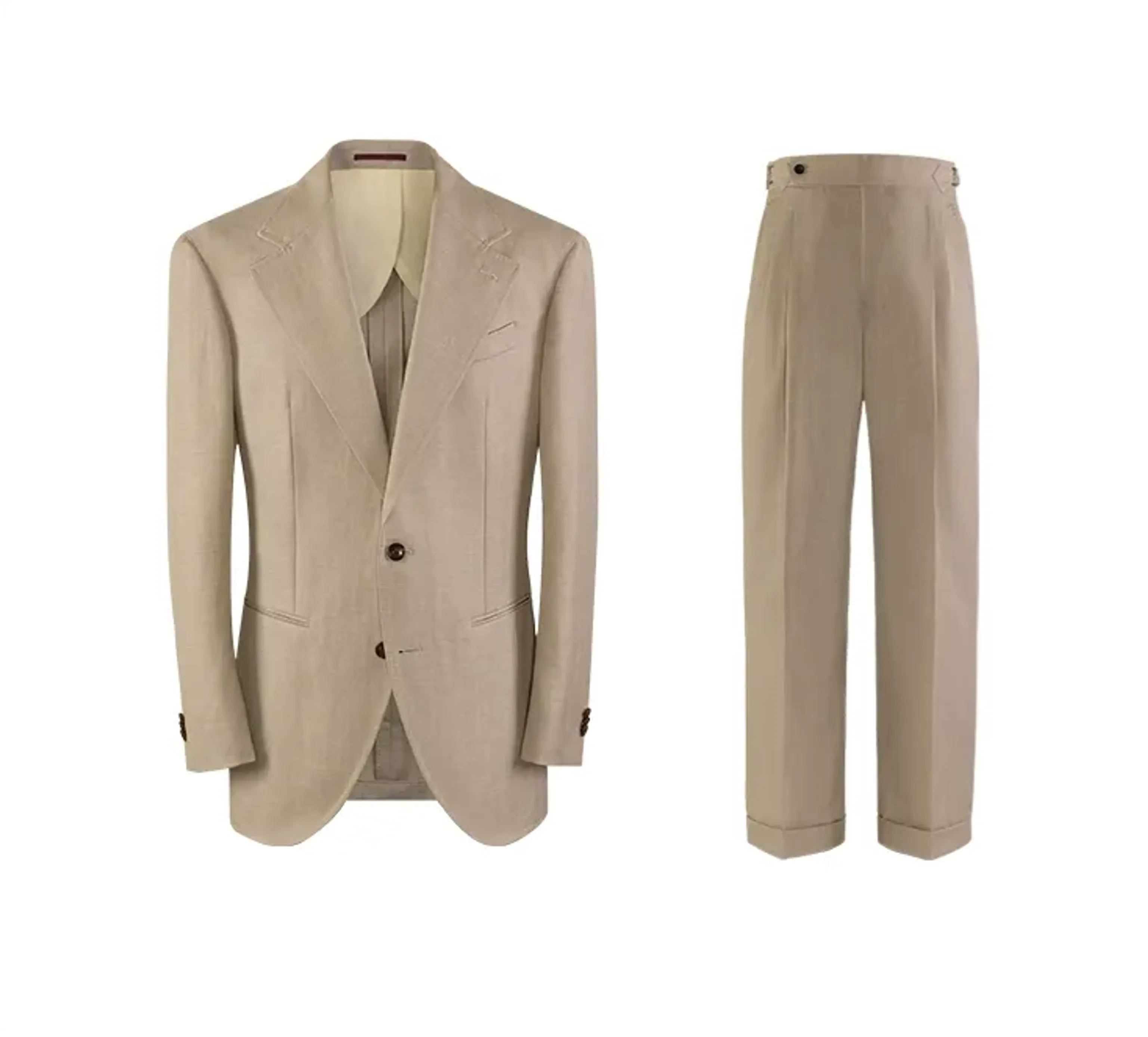 Herringbone Italian Wool-Linen Suit - Image 6