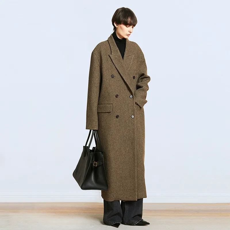Herringbone Wool Overcoat - Image 5
