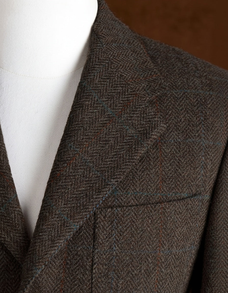 Herringbone Wool Tweed Sport Coat - Image 5