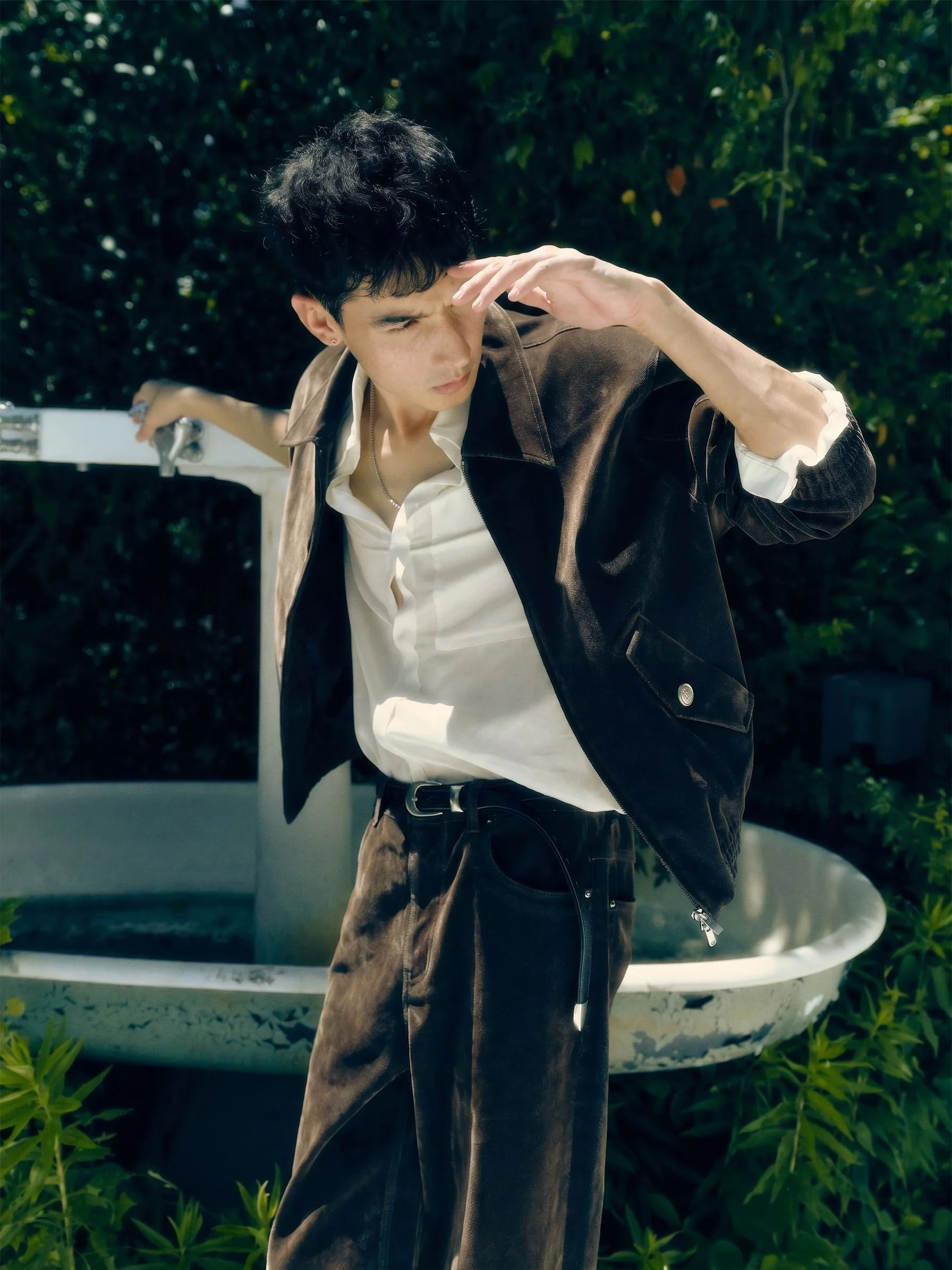 Herringbone Zip Jacket - Image 2