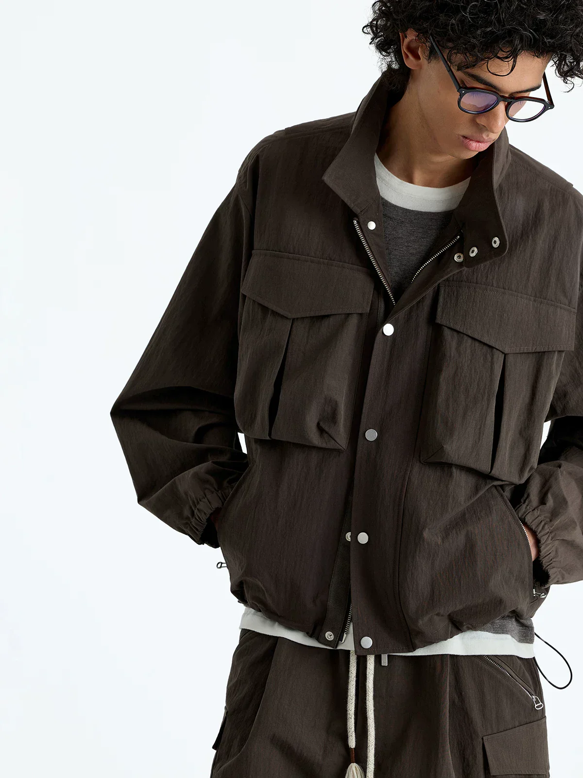 Hidden-Hood 3D Pocket Utility Jacket