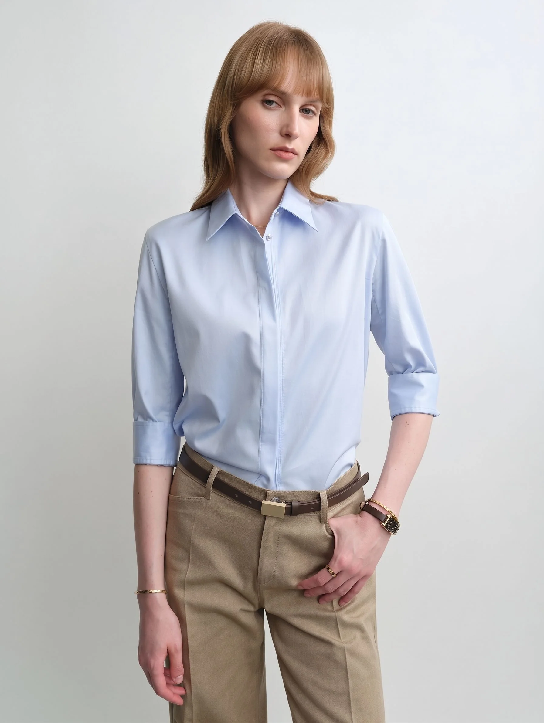 Hidden Placket Shirt - Image 6