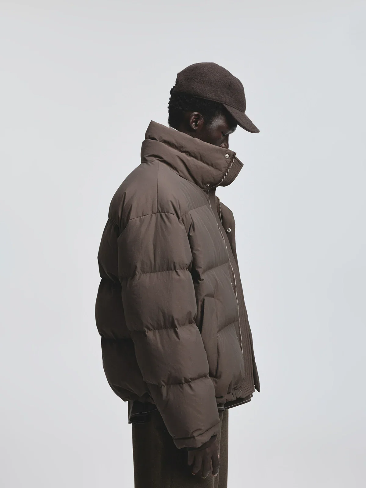 High-Collar Down Puffer - Image 5