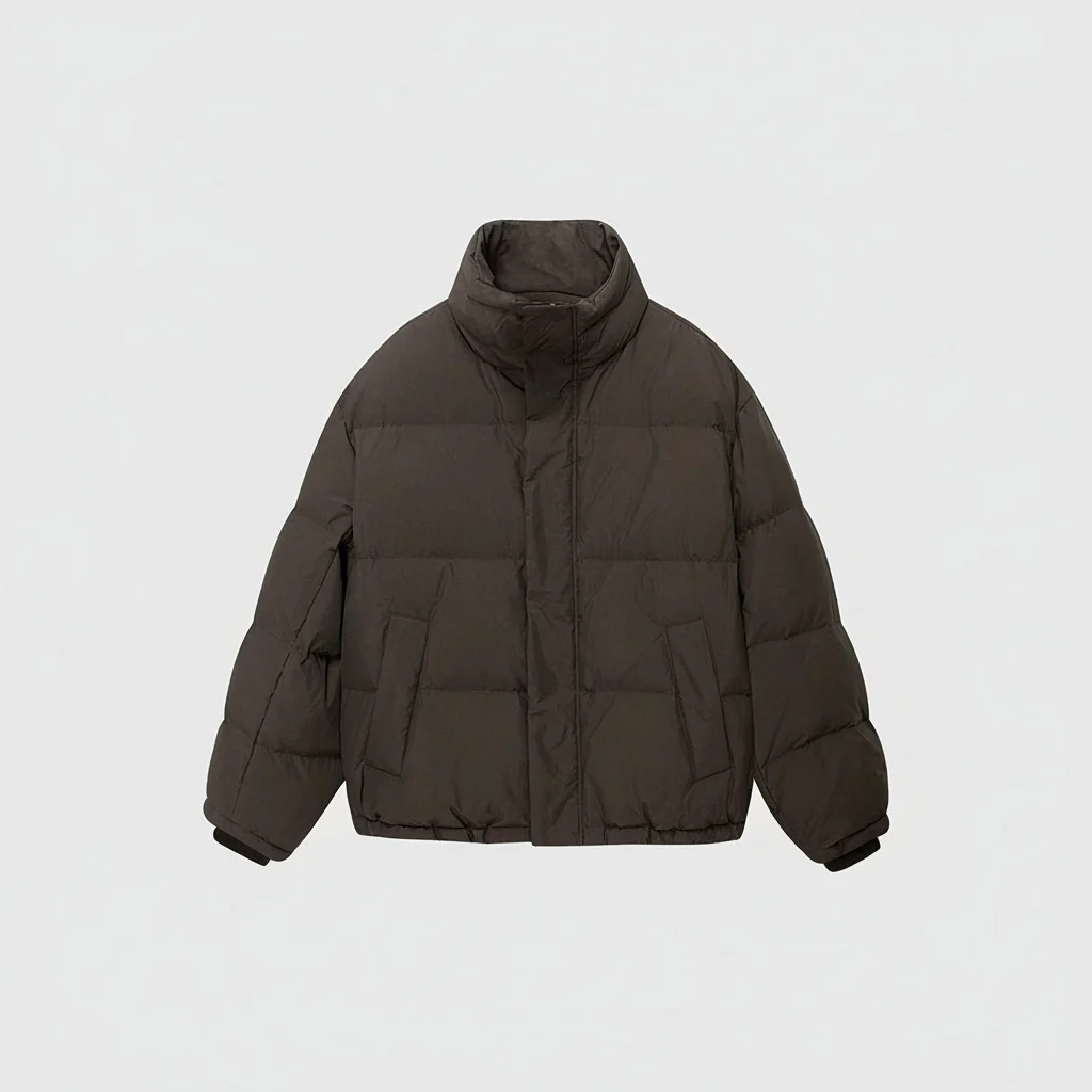 High-Collar Down Puffer - Image 7