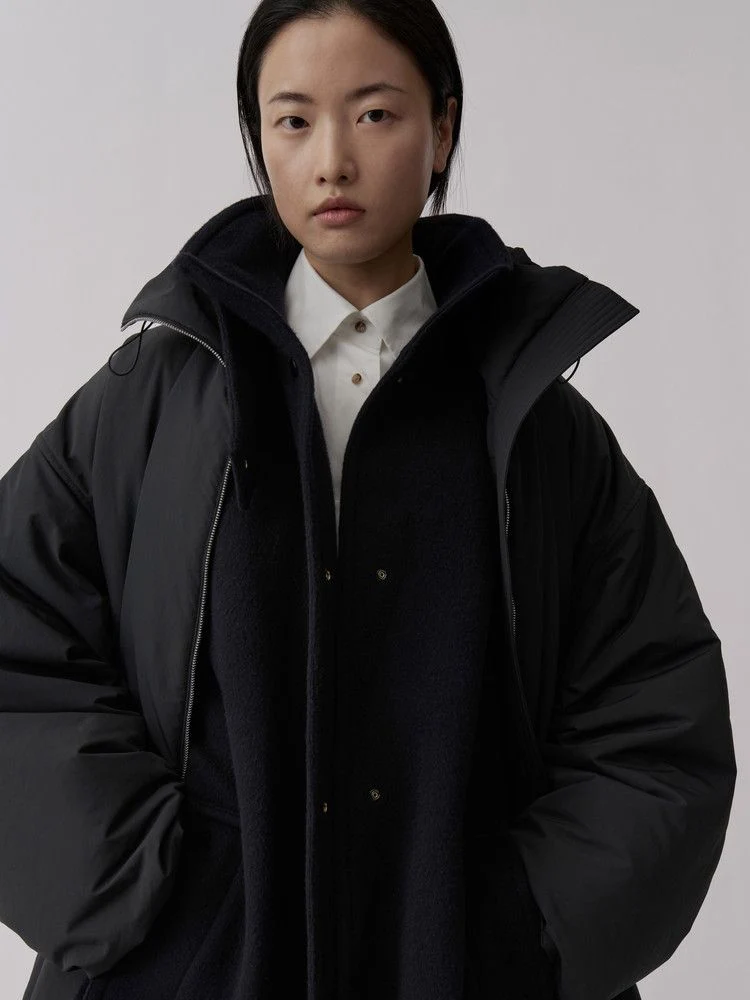 High Collar Hooded Puffer