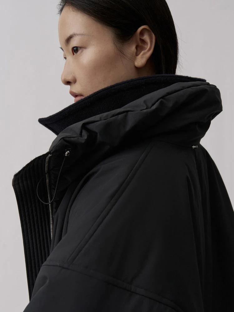 High Collar Hooded Puffer - Image 4